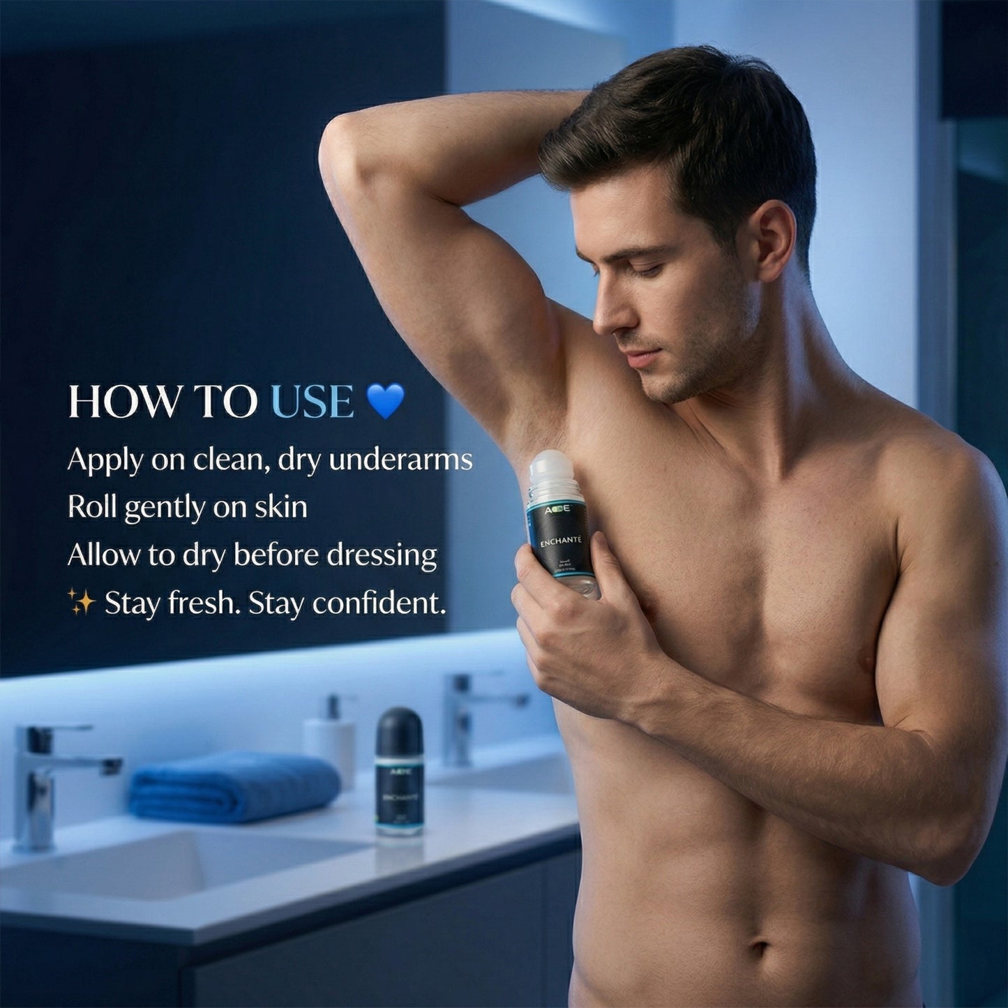 AOE Unisex Roll-On Deodorant 50 ML - Long Lasting Freshness (1 Pc) - Great Price - Image 6