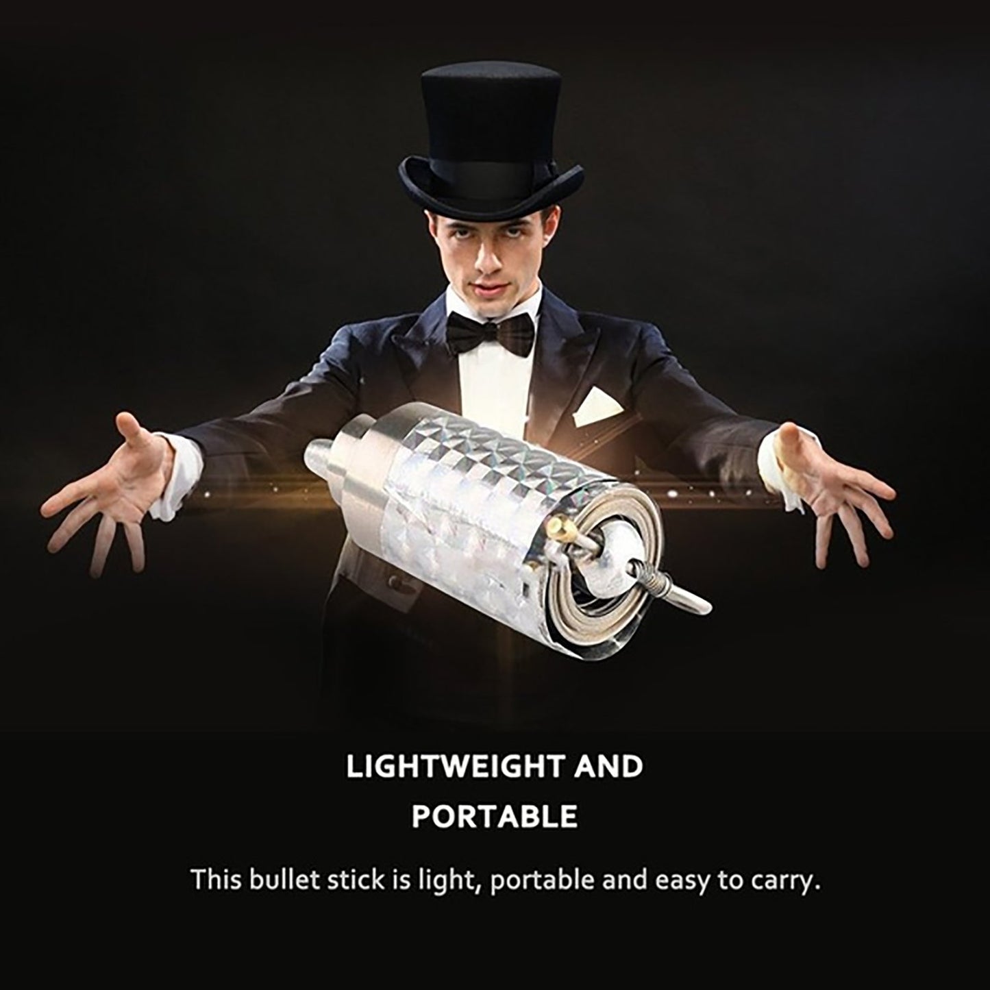 Magic Toy Metal High Elasticity Steel Silver Appearing Cane Magic Toy Magic Steel - Happy Price - Image 2