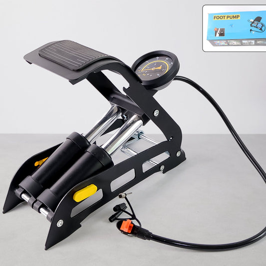 High-Pressure Foot Pump for Cars & Bikes - 100 PSI Portable Air Compressor - Happy Price - Image 1