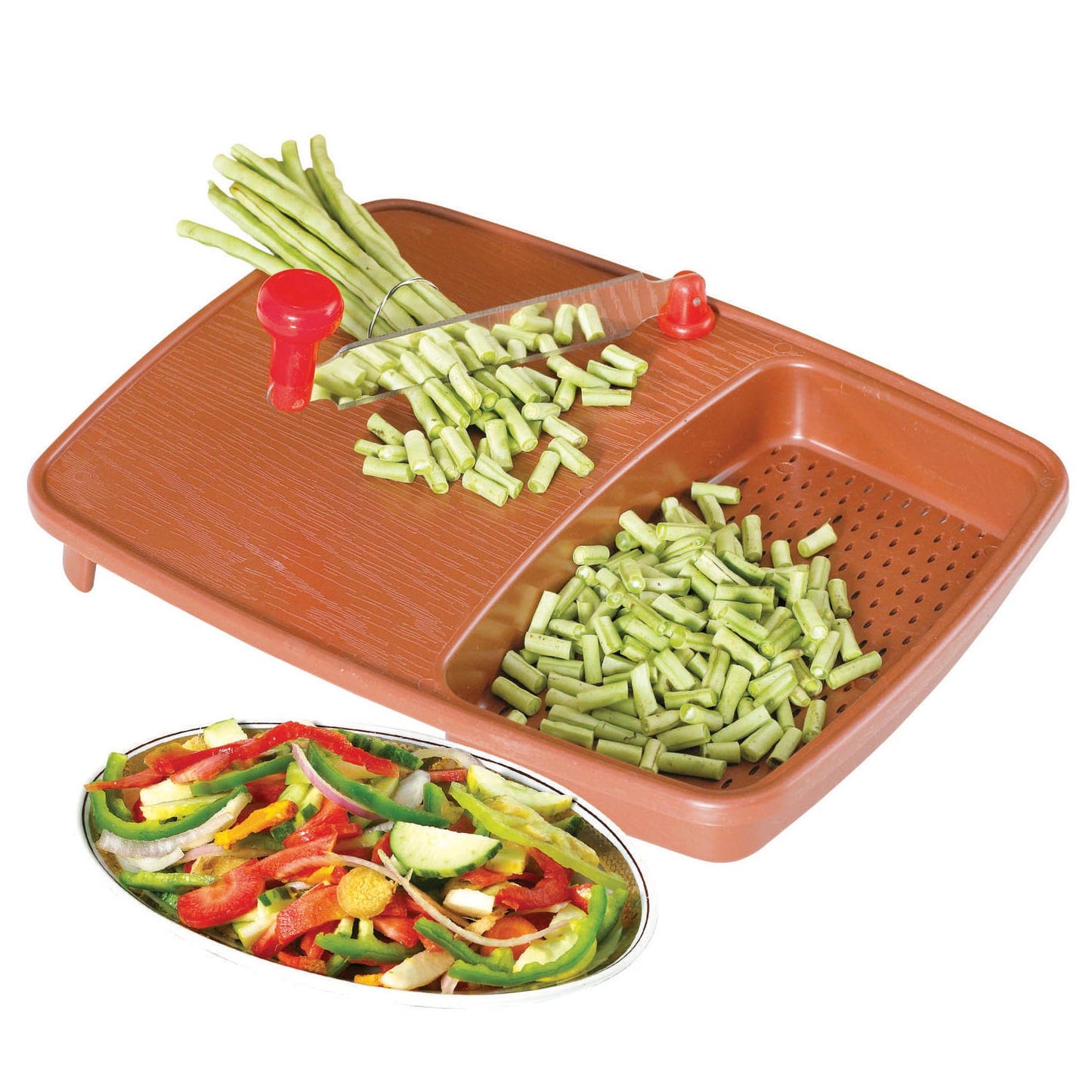 Cut N Wash Box And Tray Used In All Kinds Of Household Kitchen Purposes For Cutting And Washing Within Of Fruits And Vegetables. - Happy Price - Image 5