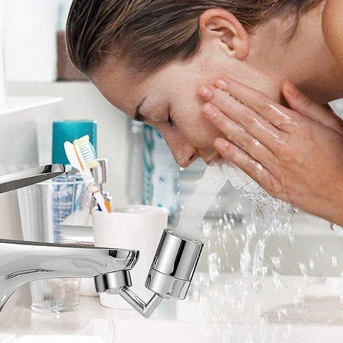 Splash Filter Faucet Sink Faucet Sprayer Head Suitable For  Kitchen Bathroom Faucet - Happy Price - Image 7