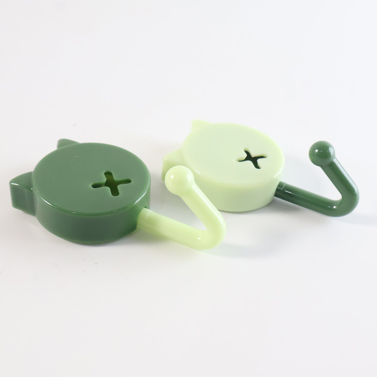 10 Pcs Round Adhesive Wall Hooks - Mini Stick-On Utility Hangers for Keys, Cables, Masks - Happy Price - Image 3