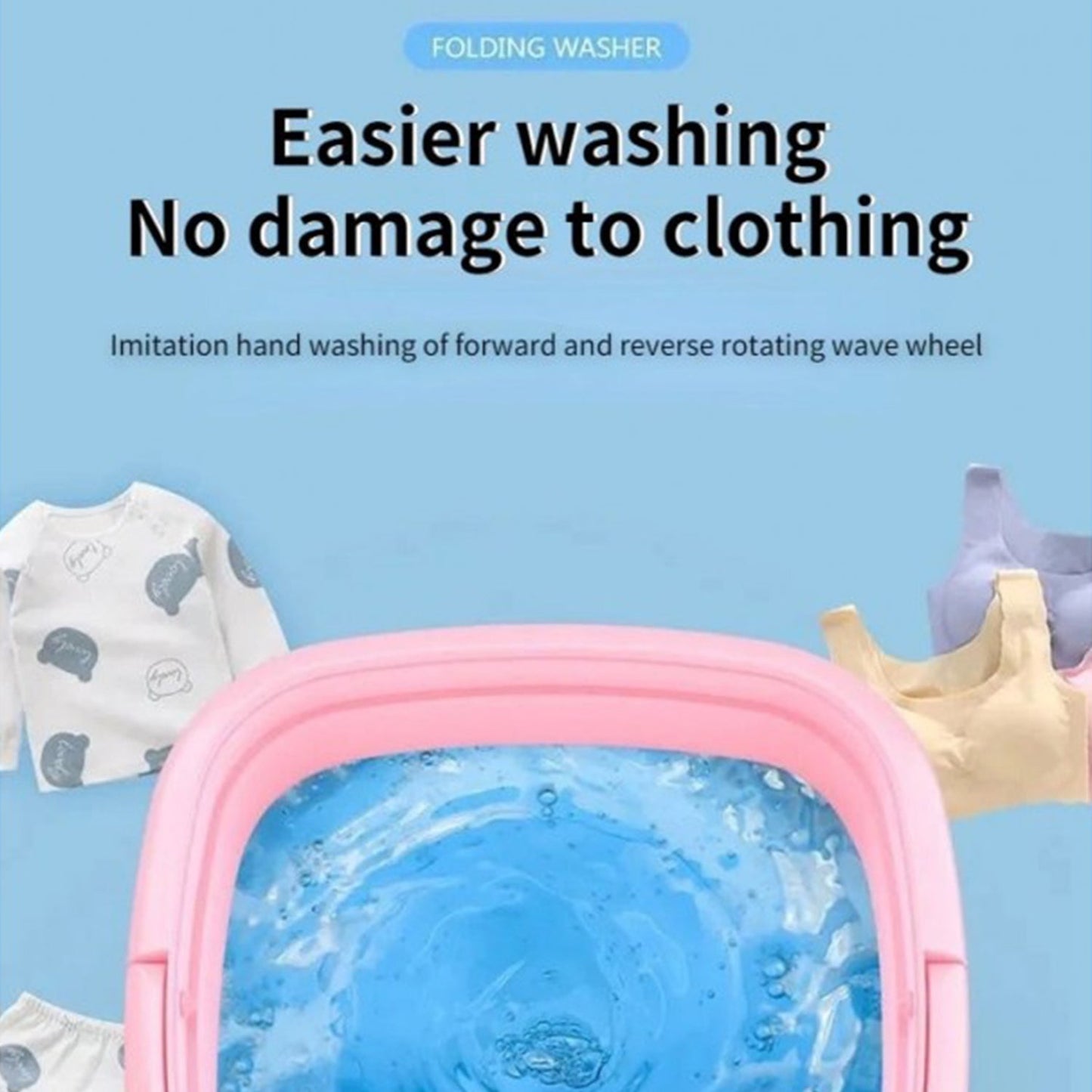 Compact Foldable Washing Machine for Small Spaces - 1335 - Happy Price - Image 5