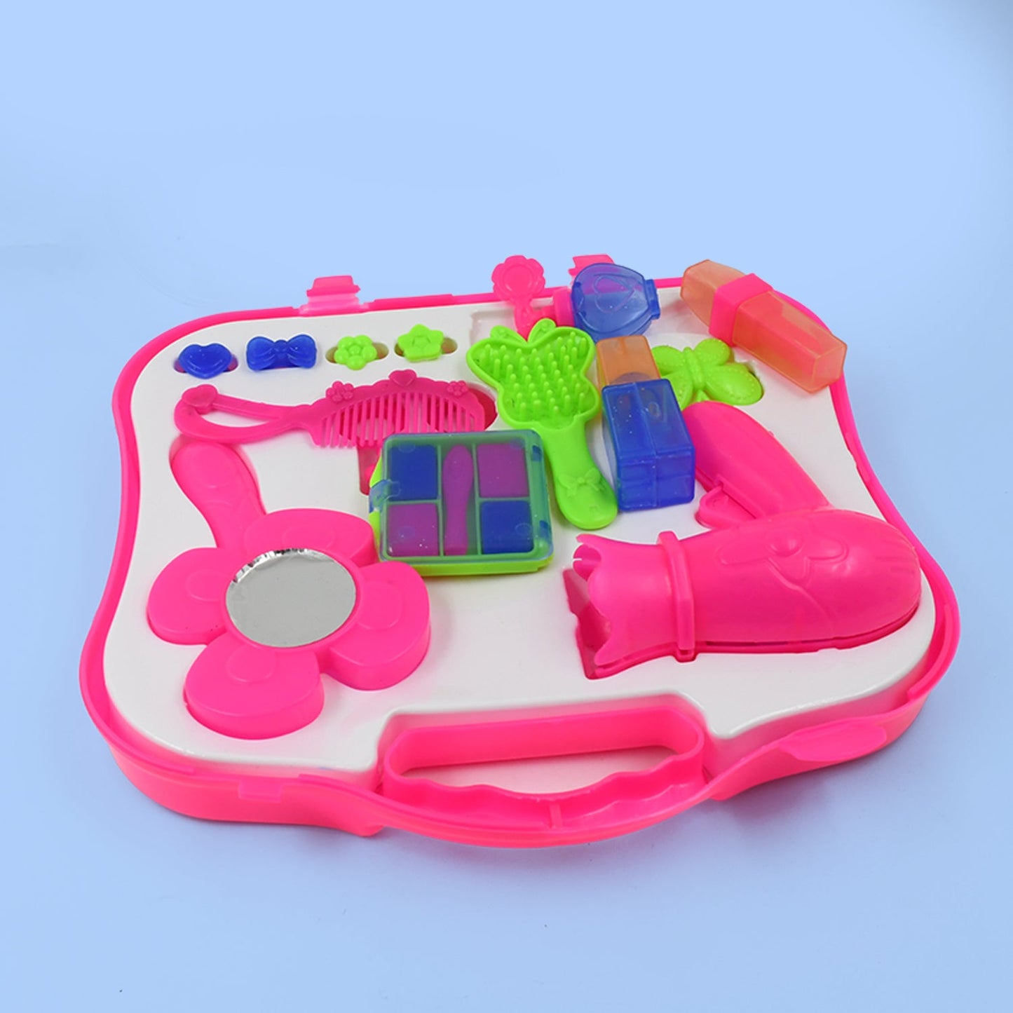 Portable Kids Beauty Play Set with Approx 22 Pcs - Happy Price - Image 4