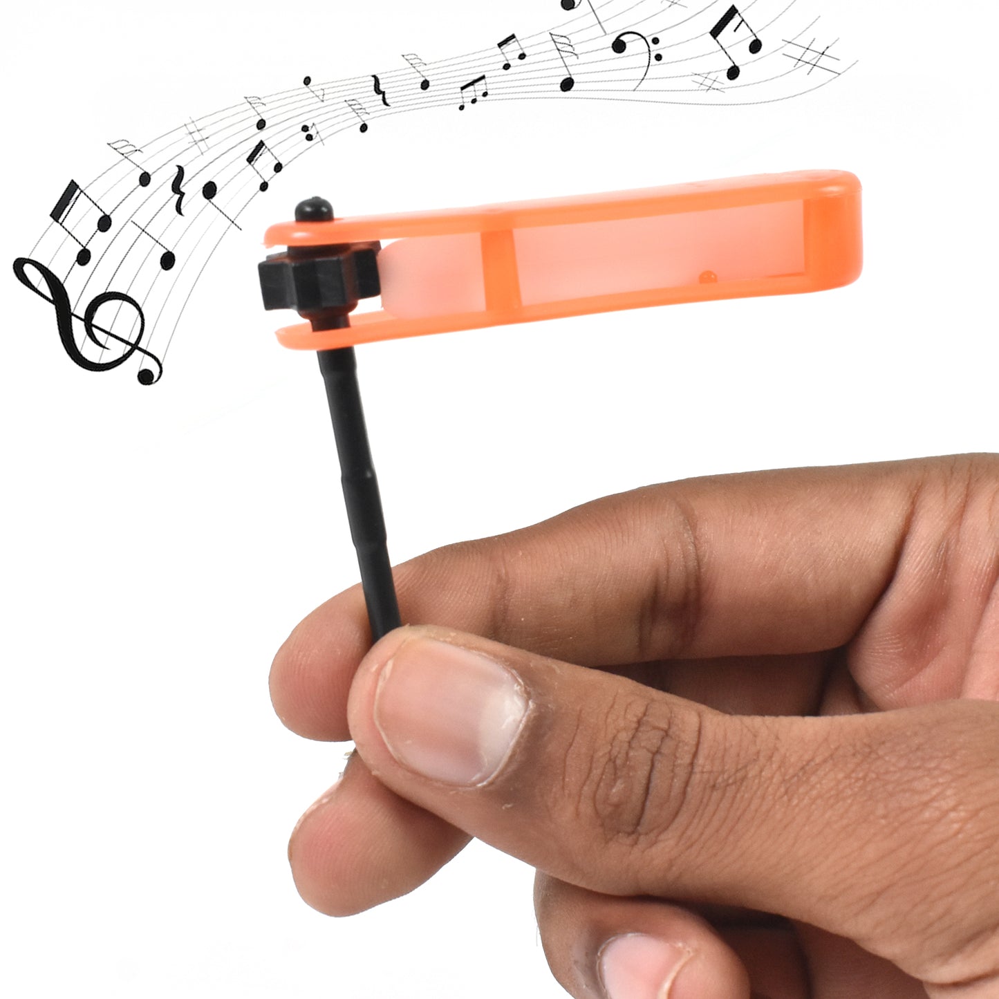 Small Colourful Non-toxic Plastic Rattle Spinner Toys For Babies Kids (1 Pc  Mix Color  Design) - Happy Price - Image 3