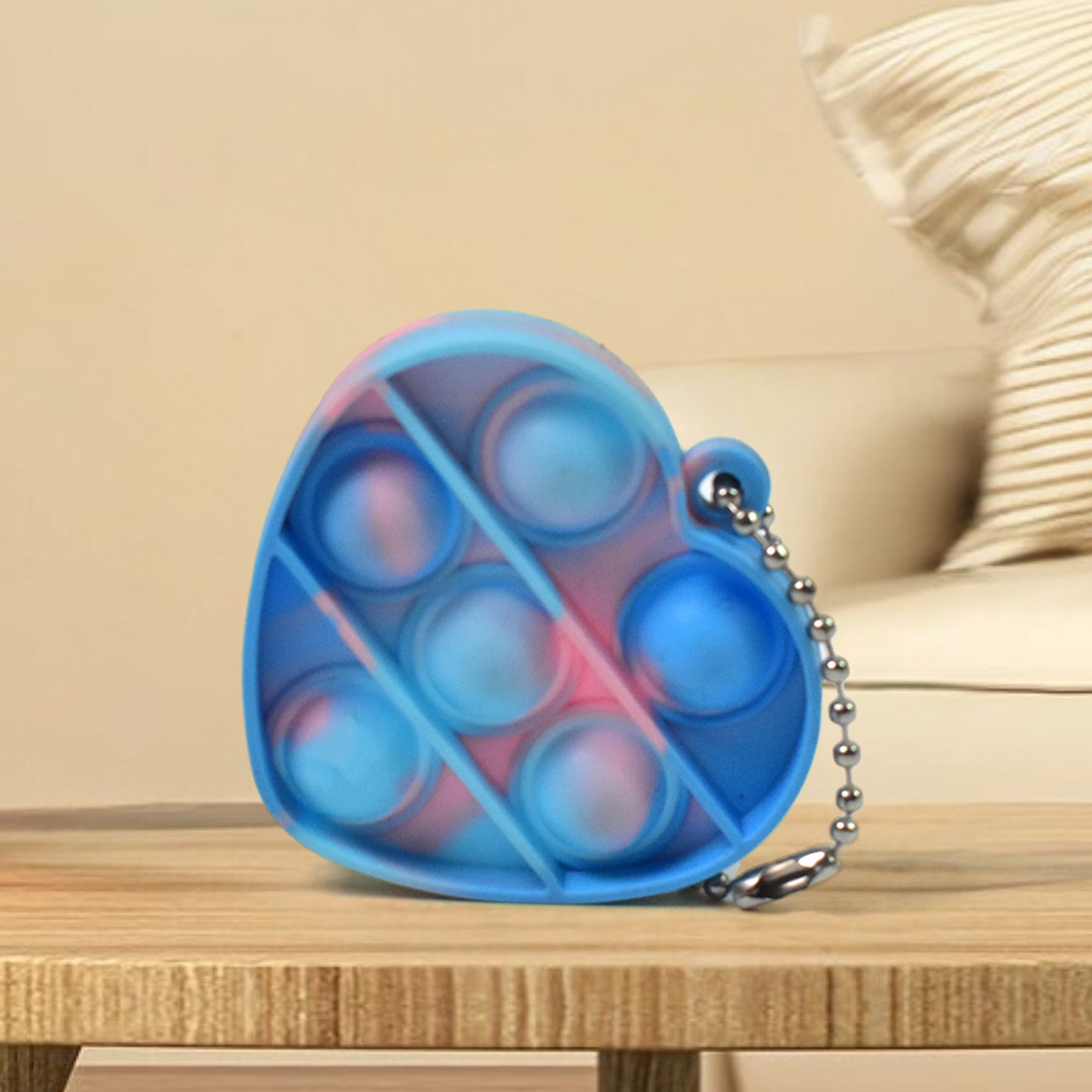 Pop Fidget Toys For Kids Mini Pop Keychain (1 Pc  Mix Color  Design) - Happy Price - Image 3