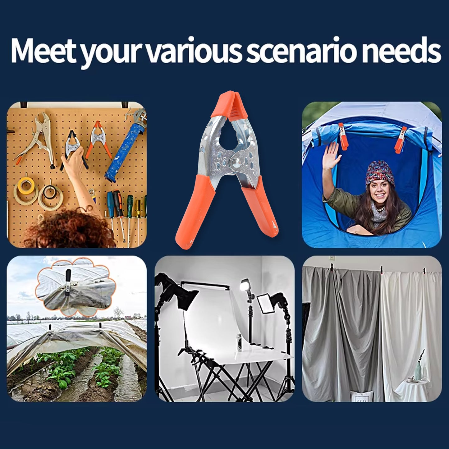 6 Inch Spring Clamps Heavy Duty Spring Metal Spring Clamps (1 Pc) - Happy Price - Image 5