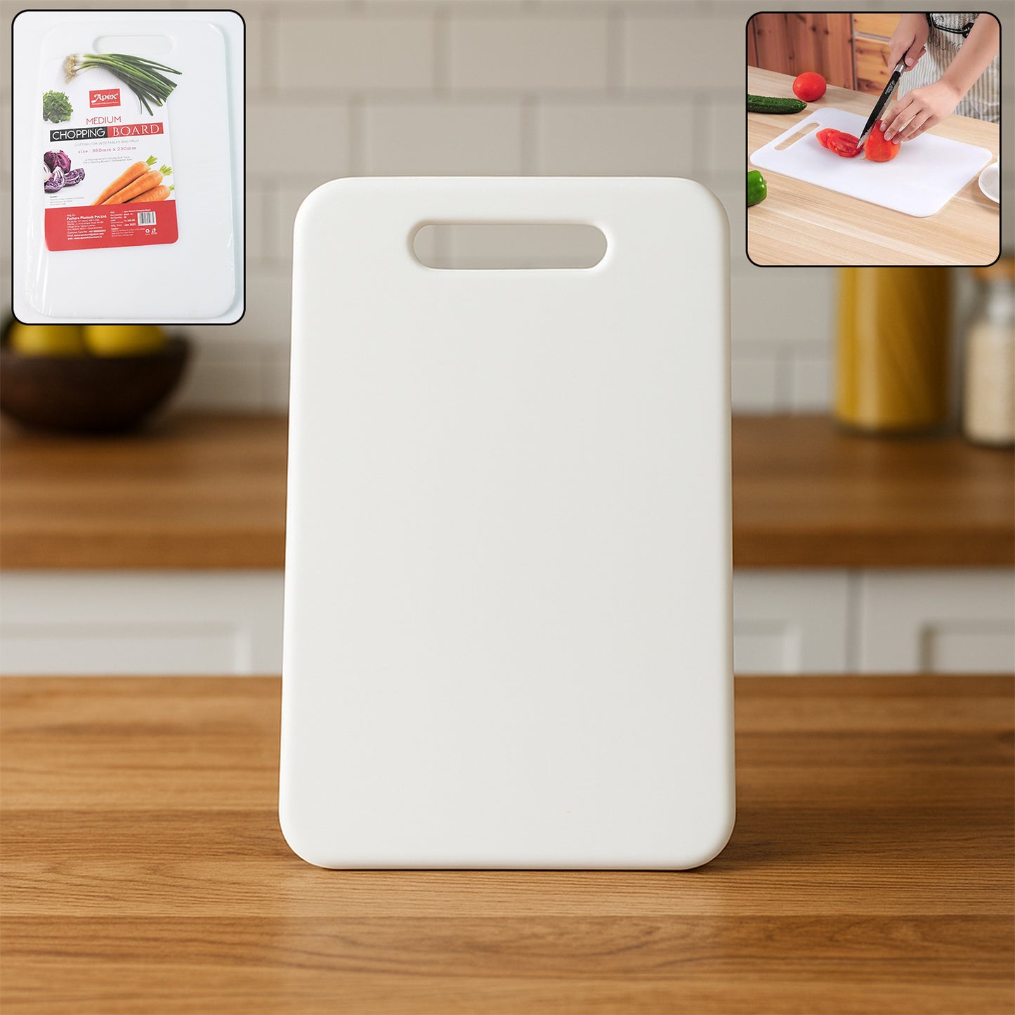 Apex Medium Plastic Chopping Board (3623 Cm  1 Pc) - Happy Price - Image 2