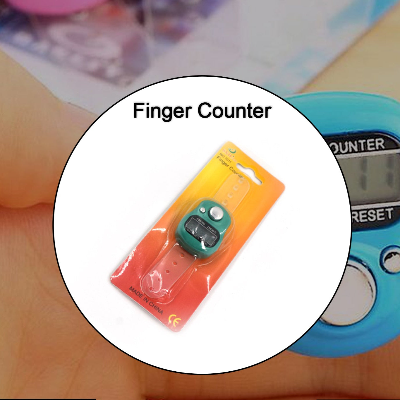Manual Hand Finger Counting Machine Digital Head Electronic Tally Counter - Happy Price - Image 1