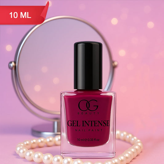 Burgundy Plum Gel Nail Polish - 10 ML Intense Colour, Chip-Resistant Finish - Happy Price - Image 1