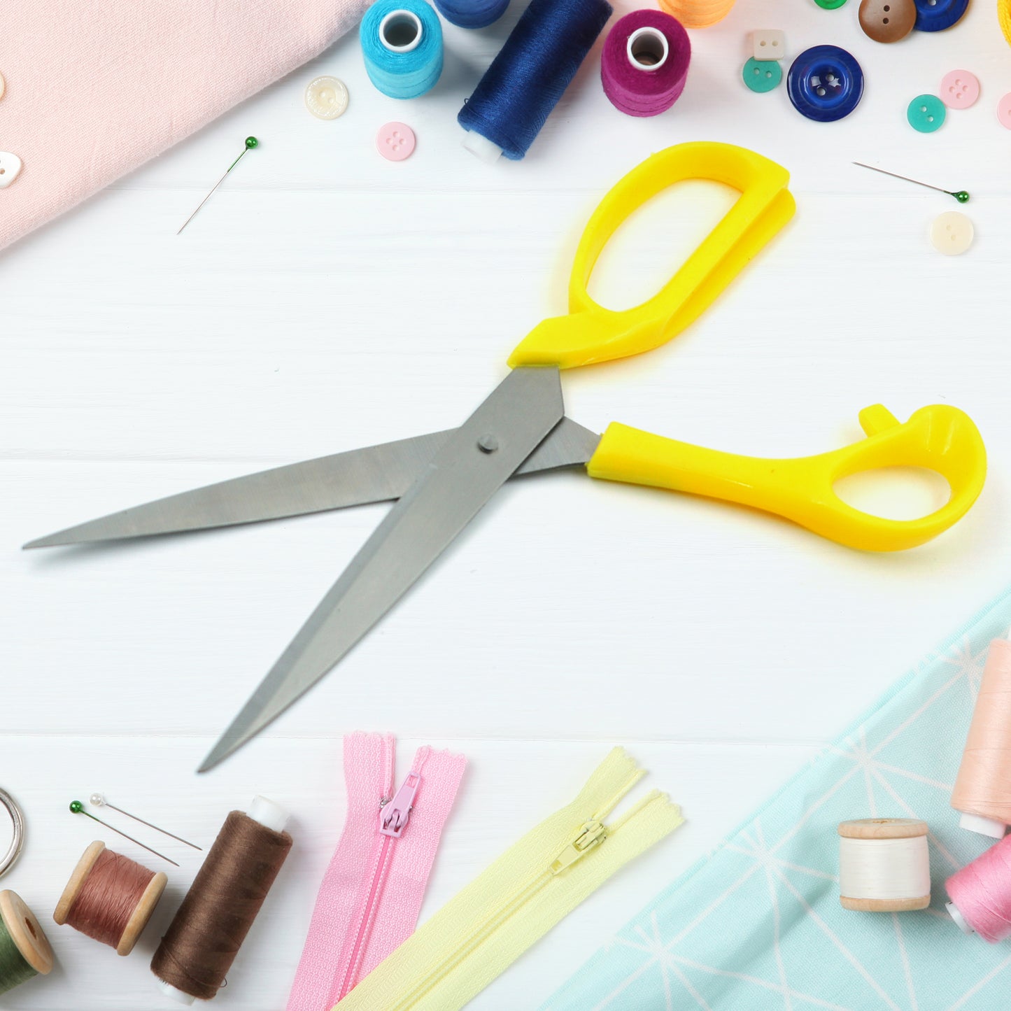 Scissors For Craft Work Paper Cutter Scissor Stainless Steel All Purpose Ergonomic Comfort Grip Office Scissors Craft Shears Sharp Scissors (9 Inch) - Happy Price - Image 2