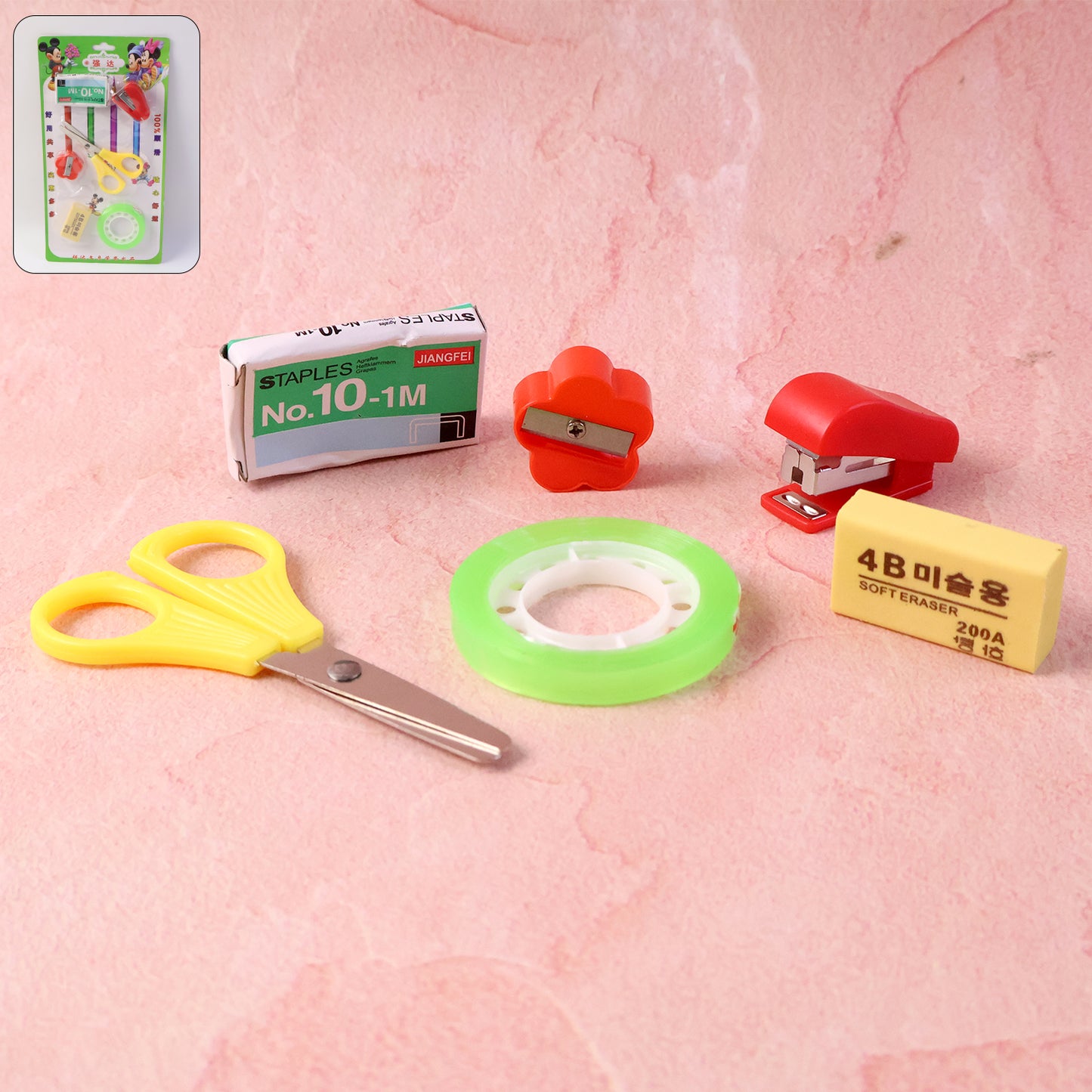 6-in-1 Mini Stationery Kit for Students - Essential School & Office Combo - Happy Price - Image 2