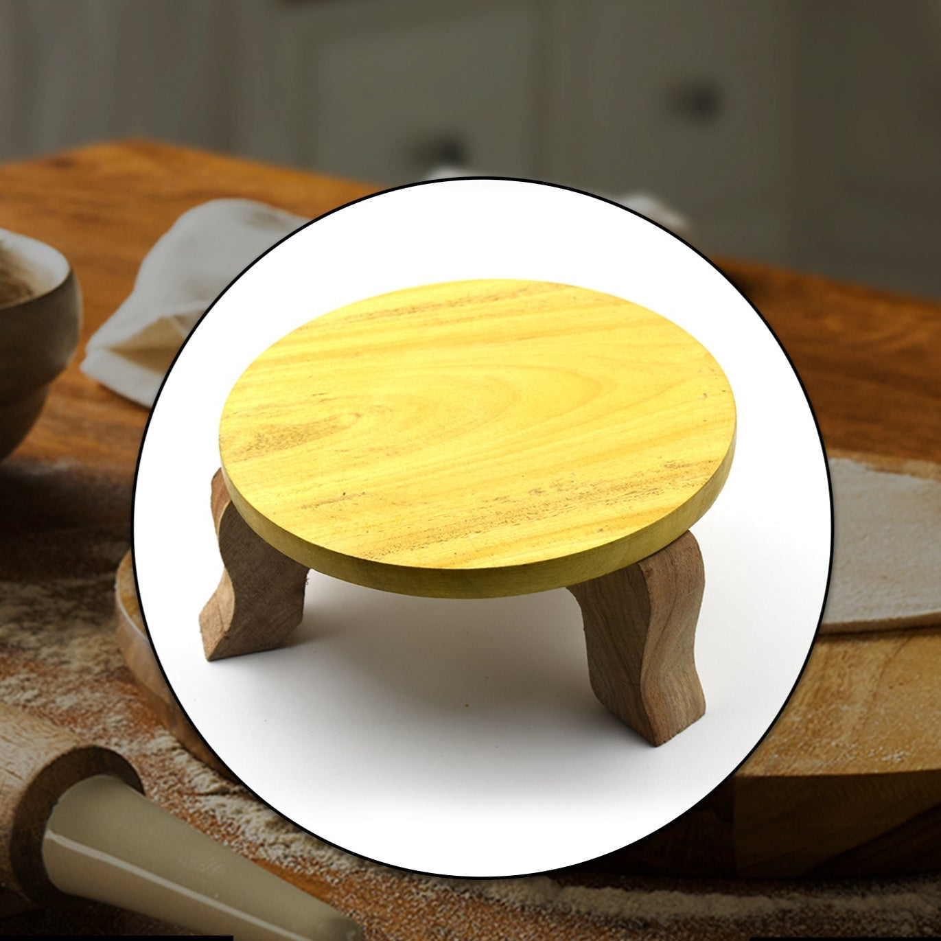 Wooden Butcut Patala Used For Home Purposes Including Making Rotis Etc. - Happy Price - Image 1