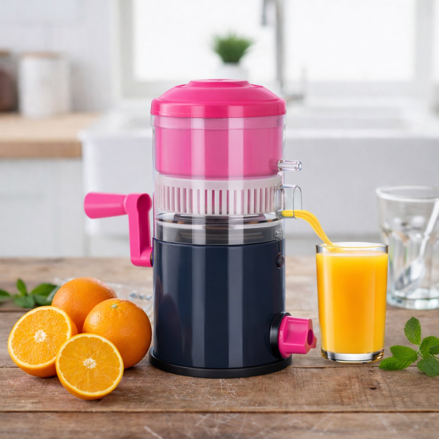 Manual Hand Press Juicer for Citrus Fruits - 1 Set - Happy Price - Image 2