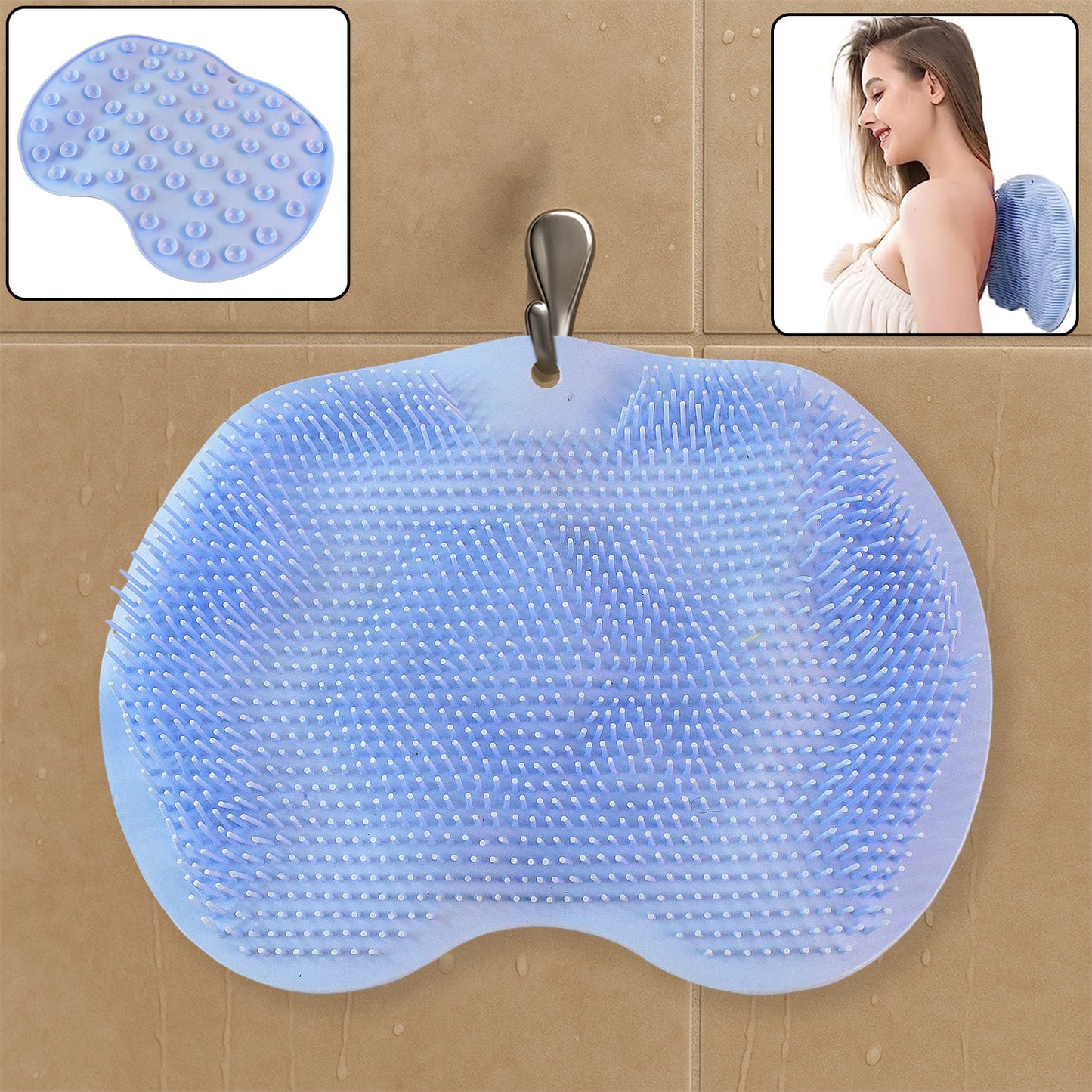 Silicone Bath Massage Cushion With Suction Cup Shower Foot Scubber Brush Foot Bath Mat Scrubber Anti-slip Exfoliating Dead Skin Massage Pad Lazy Wash Feet Bathroom Mat - Happy Price - Image 2