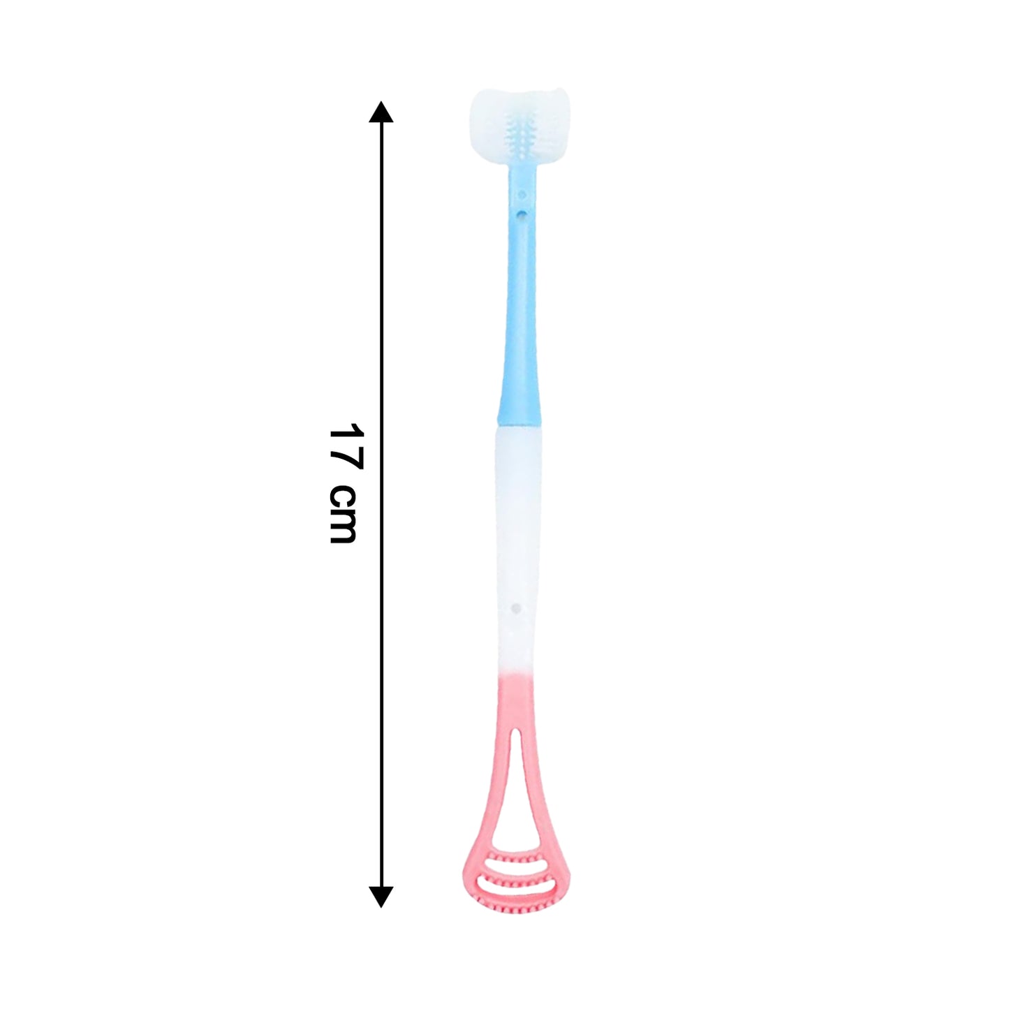 2-in-1 Baby Oral Care Stick: Soft Silicone Tongue Cleaner & Gum Massager (1 Pc) - Happy Price - Image 3