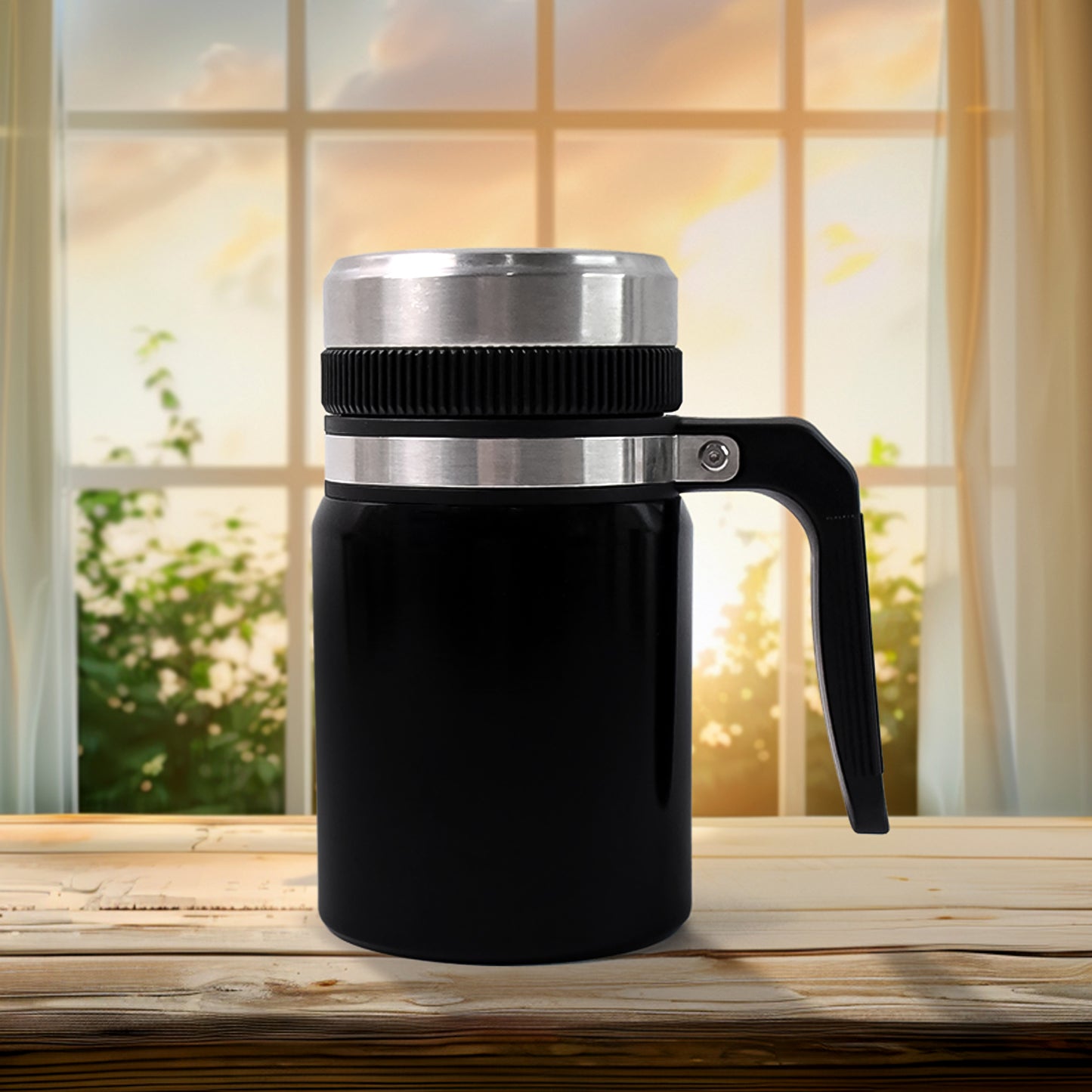 Stainless Steel Vacuum Cofee Cup With Non Slip Scalding (600ml Approx) - Happy Price - Image 2