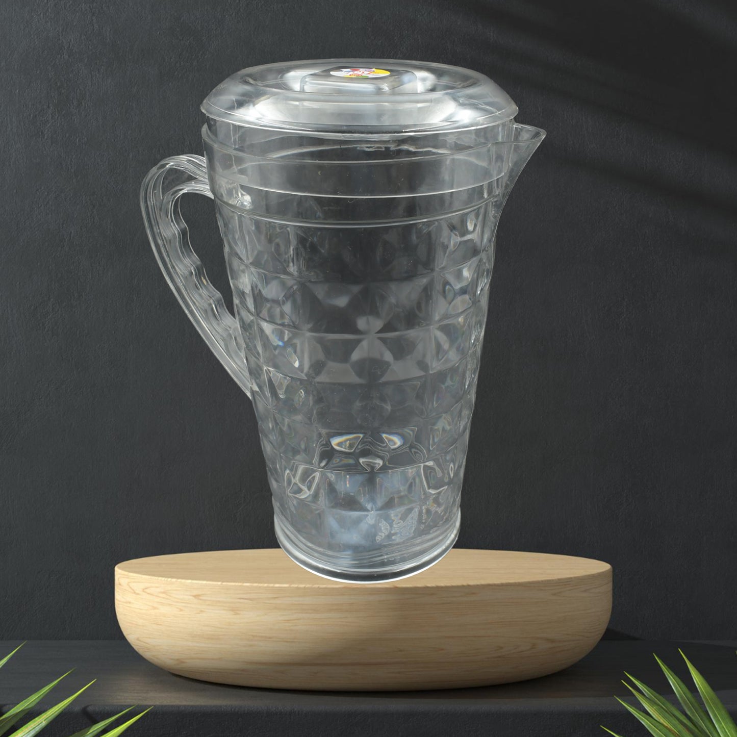 Mocktail Pet Jug  Plastic Jug With Lid Drinking Beverage Jag Transparent Tableware  Reusable Bpa Free Plastic Water Jug For Home Use Perfect For Home Restaurants - Happy Price - Image 3