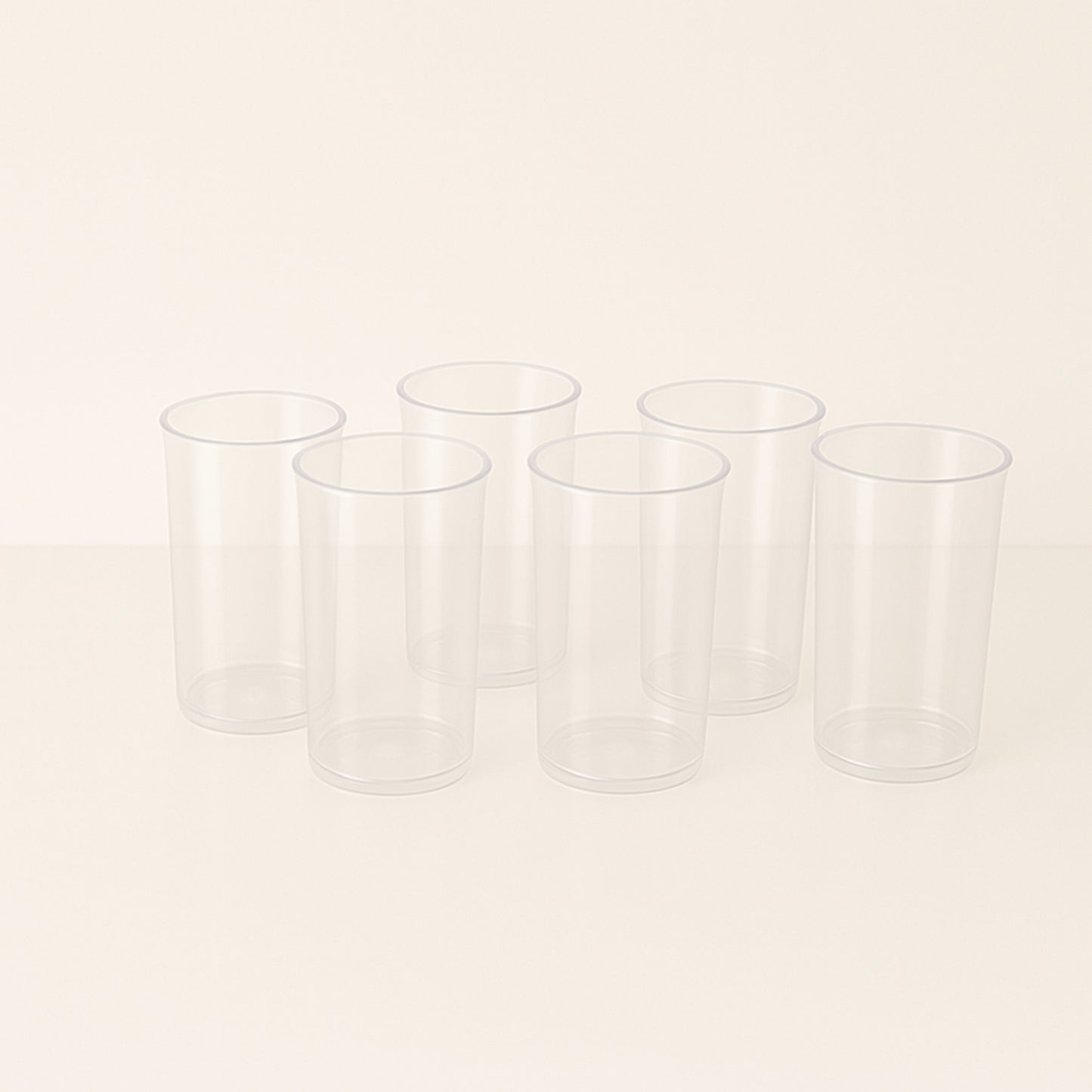 Clear Plastic Martini Glasses Set - 6 Pc, 300ml Each - Happy Price - Image 2