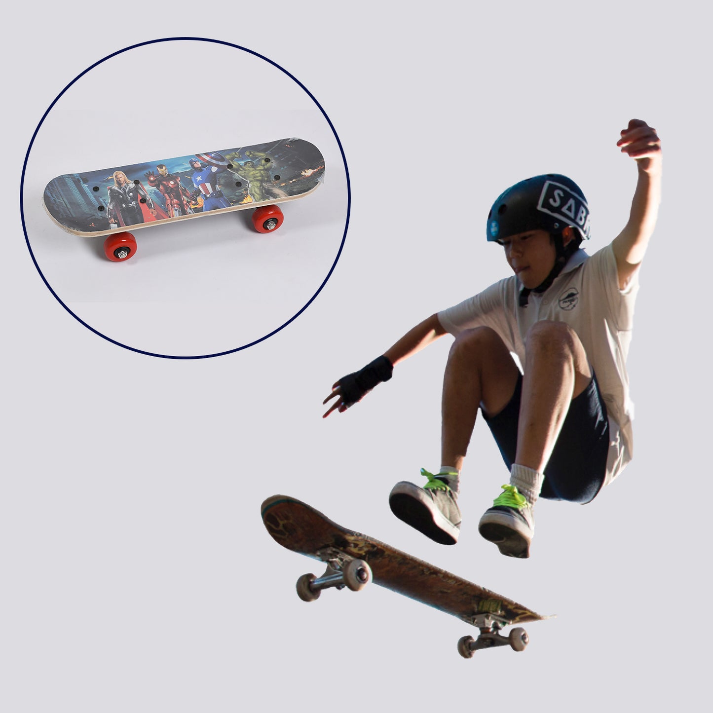 8042 Wood Skateboard for Kids, Teens, Adults - Lightweight & Portable - Happy Price - Image 6
