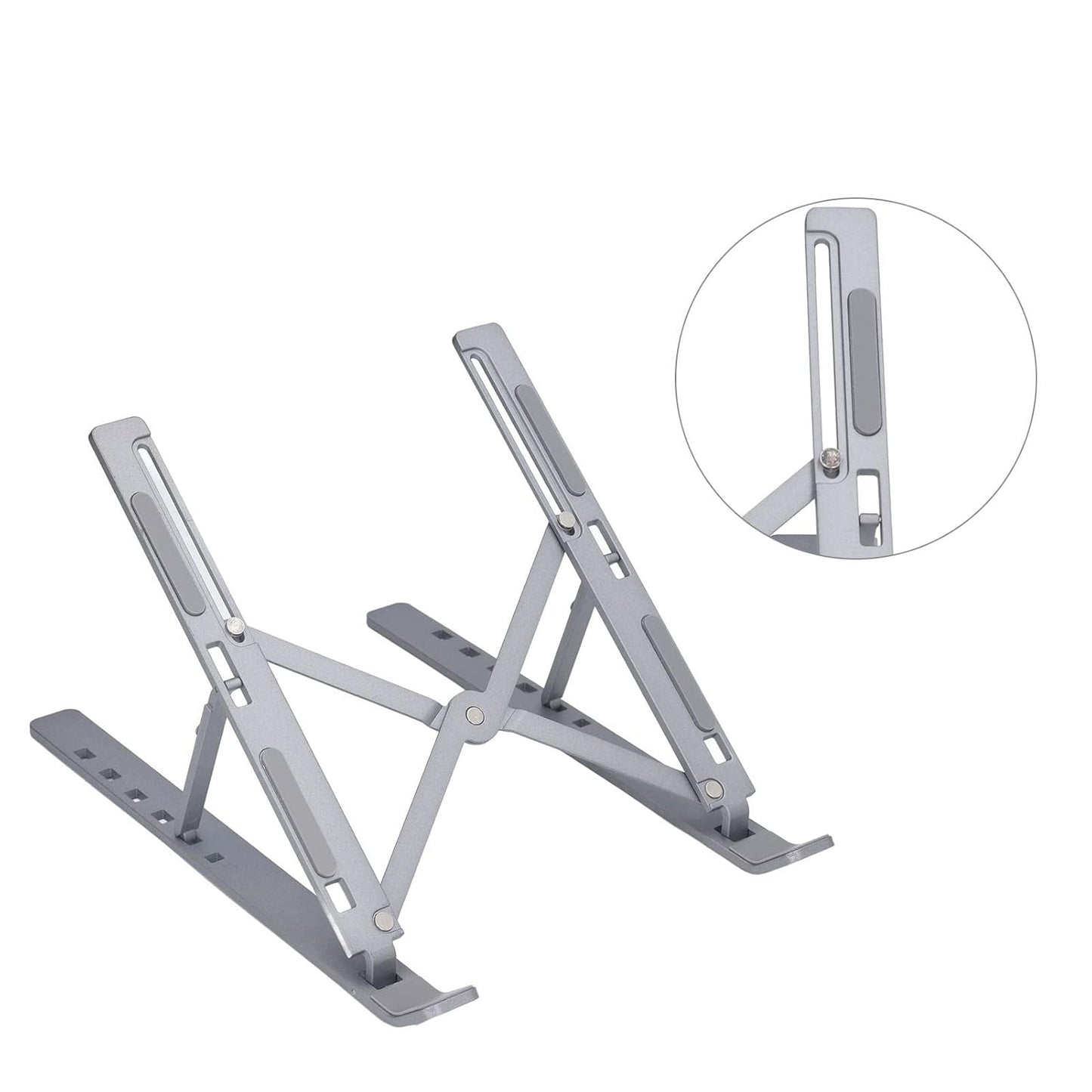 Adjustable Metal Laptop Stand for Desk - 7 Angle Settings (1 Pc) - Happy Price - Image 4