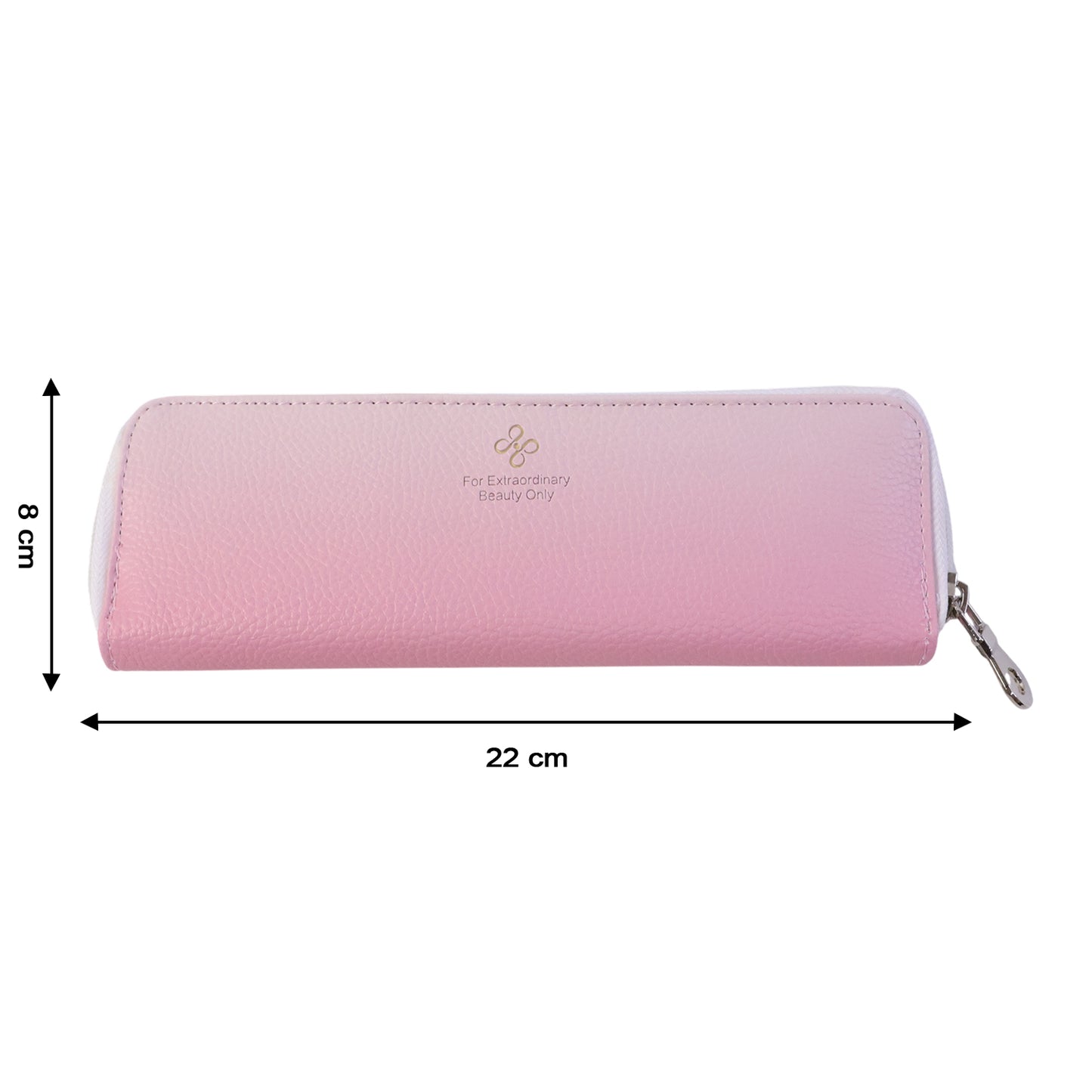 Makeup Brush Pouch Organizer with Zip Closure (1 Pc) - Compact Travel Cosmetic Bag - Happy Price - Image 5