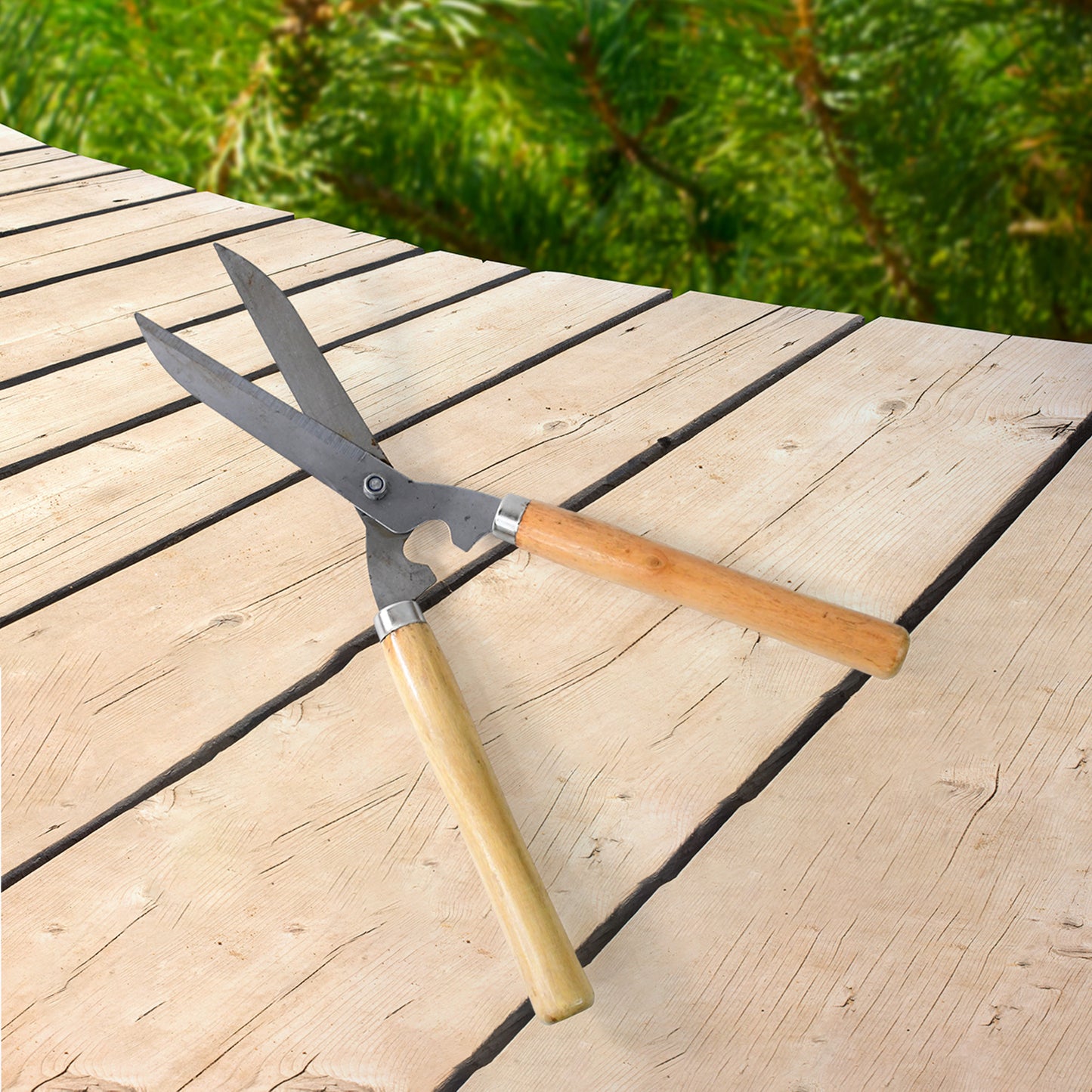 Heavy-duty B Grade Hedge Shear With Wooden Handle - Happy Price - Image 3