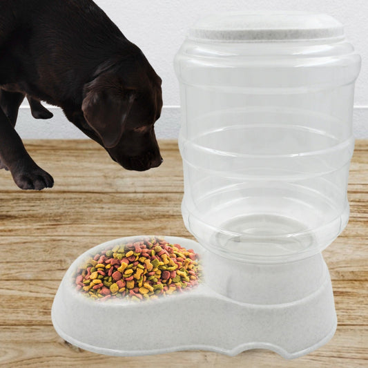 Pet Feeder Food Dispenser - Replenish Pet Food For Dog Cat Animal Automatic Gravity Dry Food Storage Bottle - Happy Price - Image 1