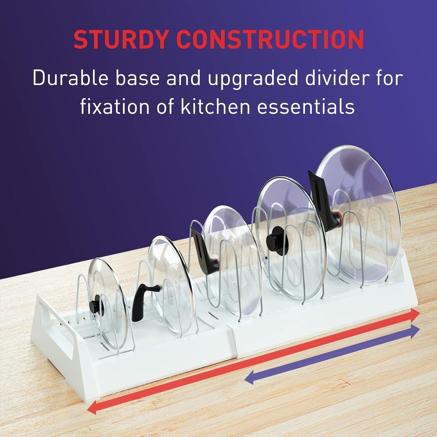 Pots And Pans Organizer Rack For Under Cabinet - Happy Price - Image 4