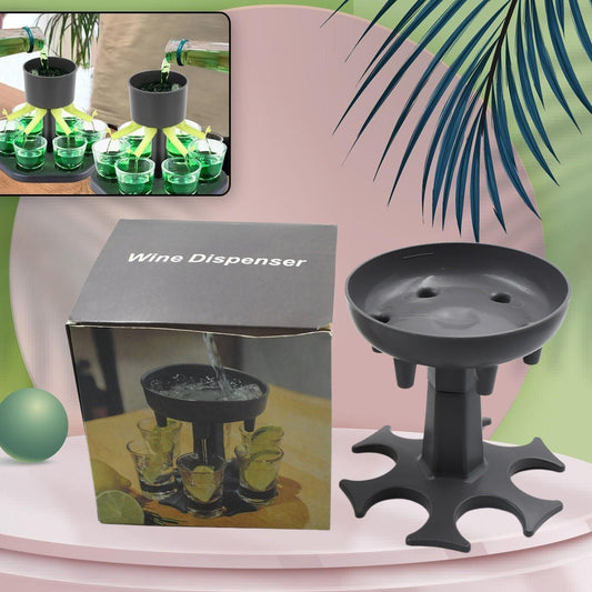6 Shot Win Glass Dispensers And Tray Drinking Games Shot Glasses Dispenser Party Gifts Shot Spout For Faster Start Of The Party - Happy Price - Image 1