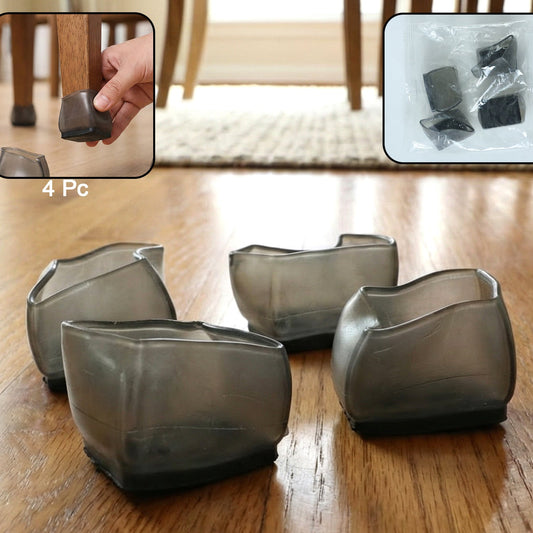 Silicone Furniture Leg Caps - 4 Piece Set for Floor Protection & Noise Reduction - Happy Price - Image 1