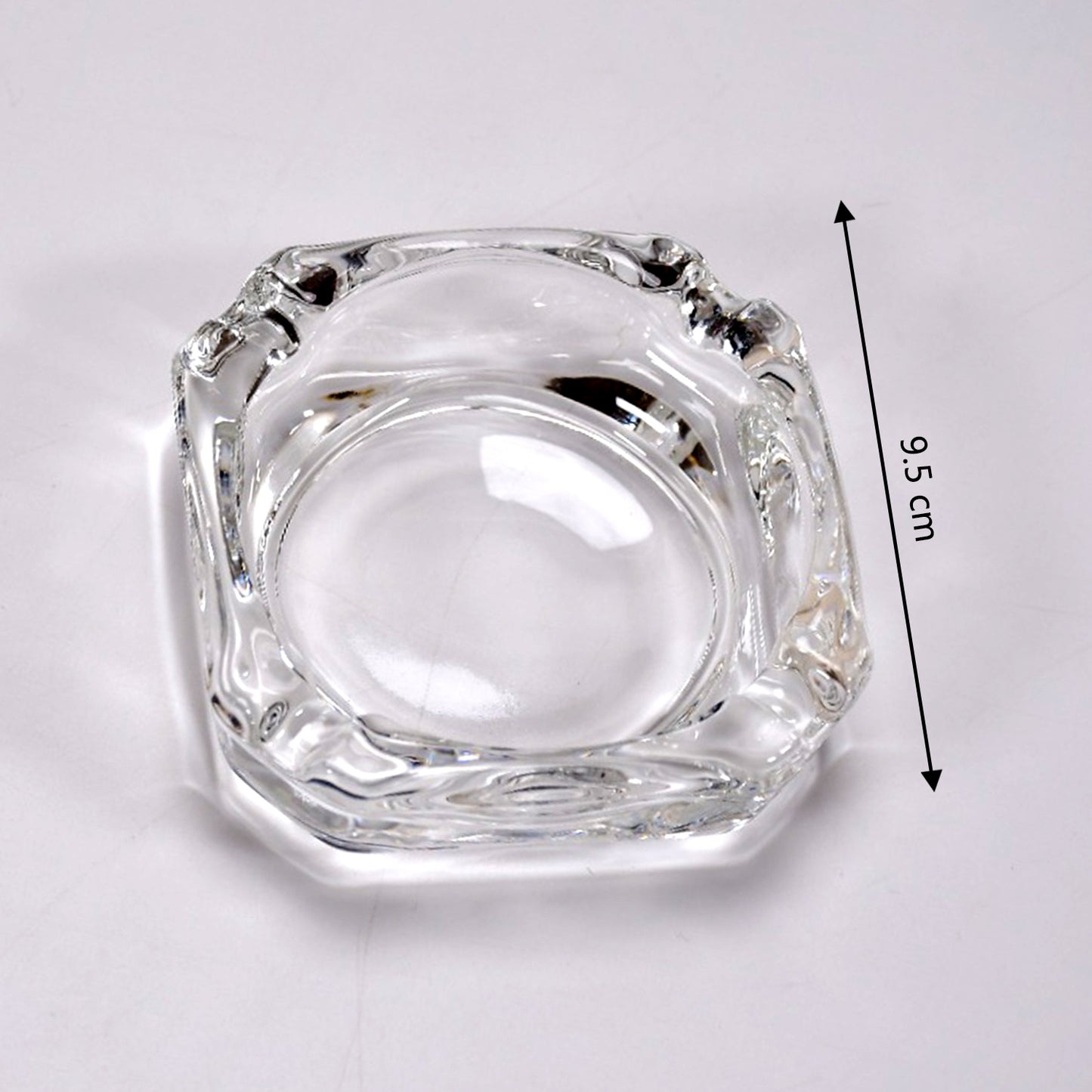 Glass Brunswick Crystal Quality Cigar Cigarette Ashtray Round Tabletop For Home Office Indoor Outdoor Home Decor - Happy Price - Image 5
