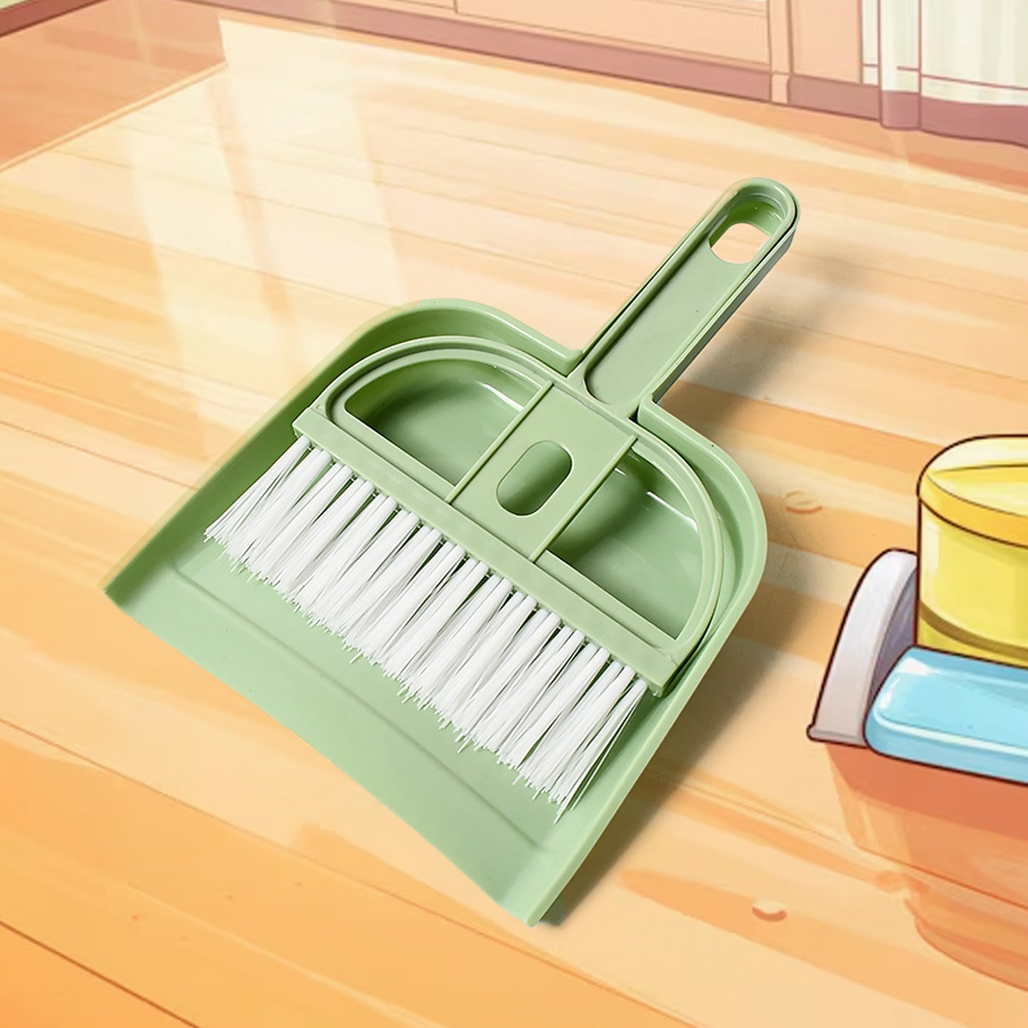 Mini Dustpan Supdi With Brush Broom Set For Multipurpose Cleaning - Happy Price - Image 2
