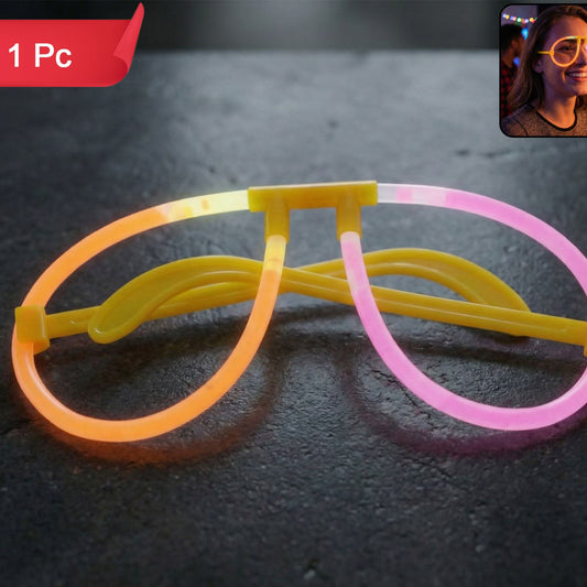 Fun Glow Party Glasses - Luminous Neon Eyewear for Night Events (1 Pc) - Happy Price - Image 1