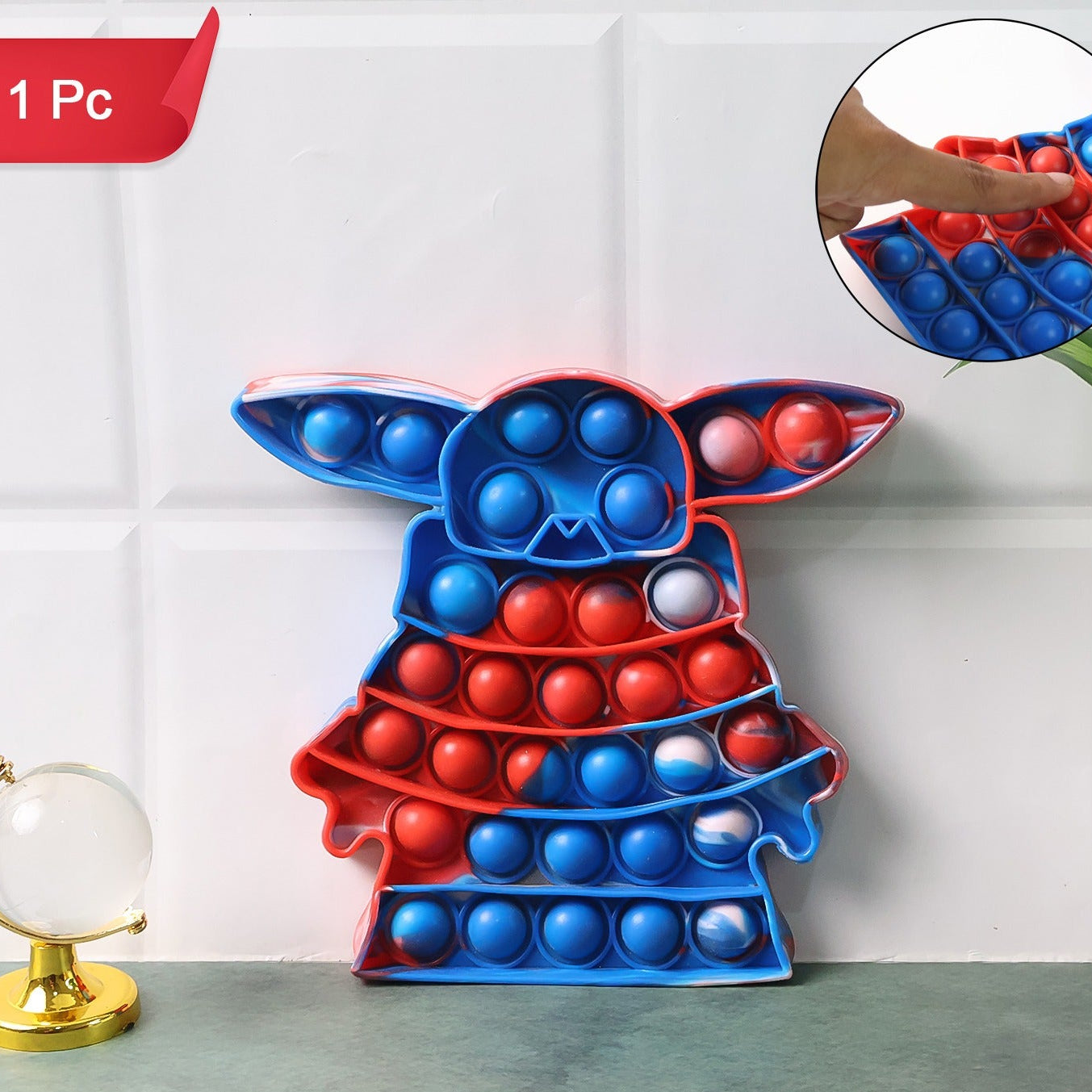 Silicone Pop It Fidget Toy - Fun Sensory Game for Stress Relief (1 Pc) - Happy Price - Image 1