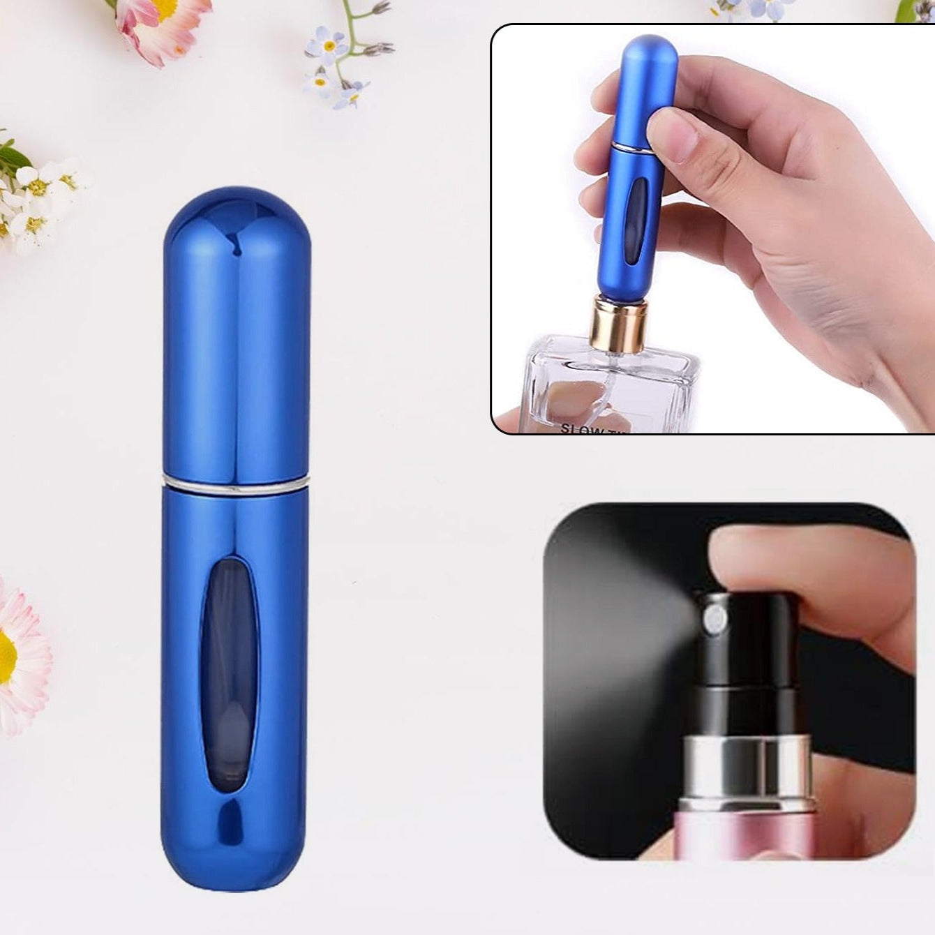 Mini Portable Perfume Empty Spray Bottle (1 Pc  Mix Color) - Happy Price - Image 1