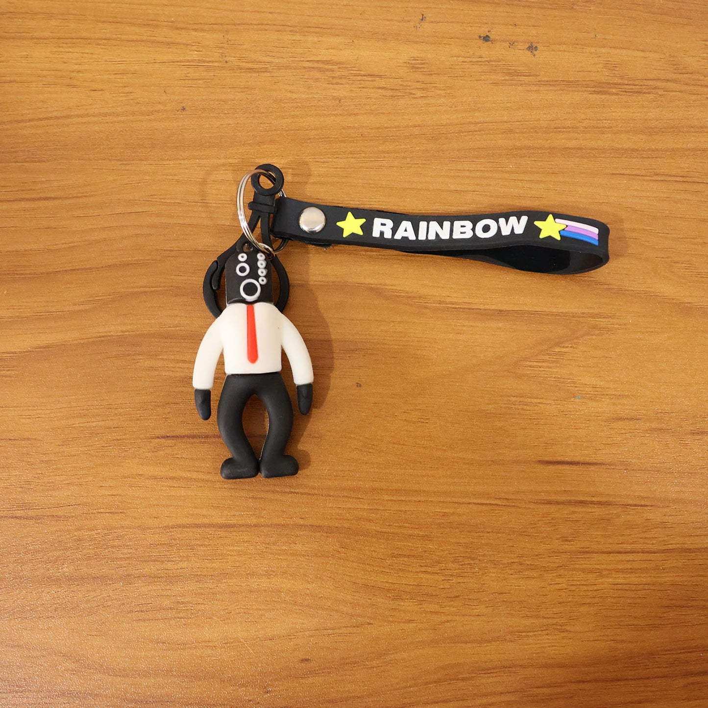 Cartoon Man Figure Keychain with Rainbow Strap - 1 Pc - Happy Price - Image 7