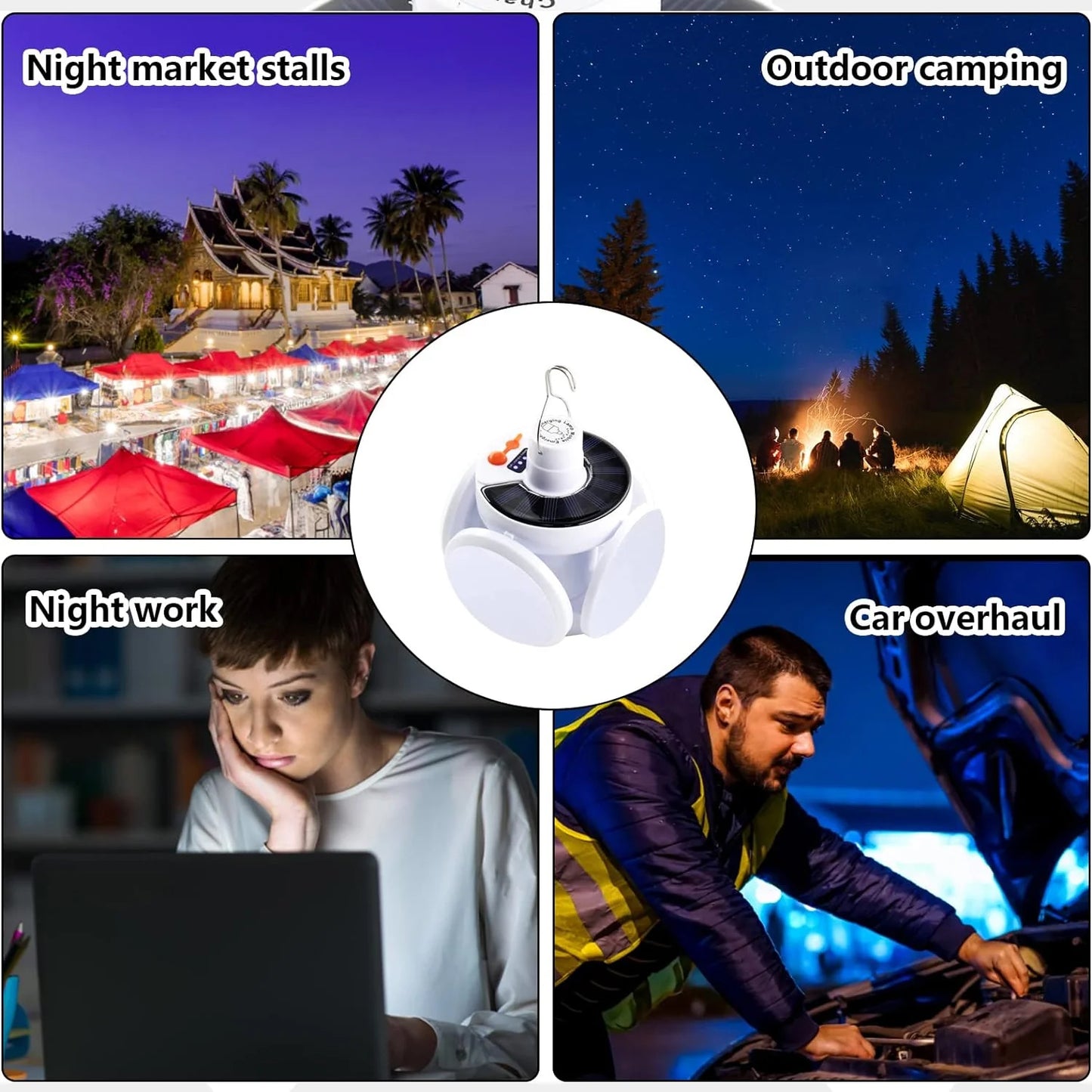 Solar LED Garden Lights - 2 Pc Set for Outdoor Pathways - Happy Price - Image 5