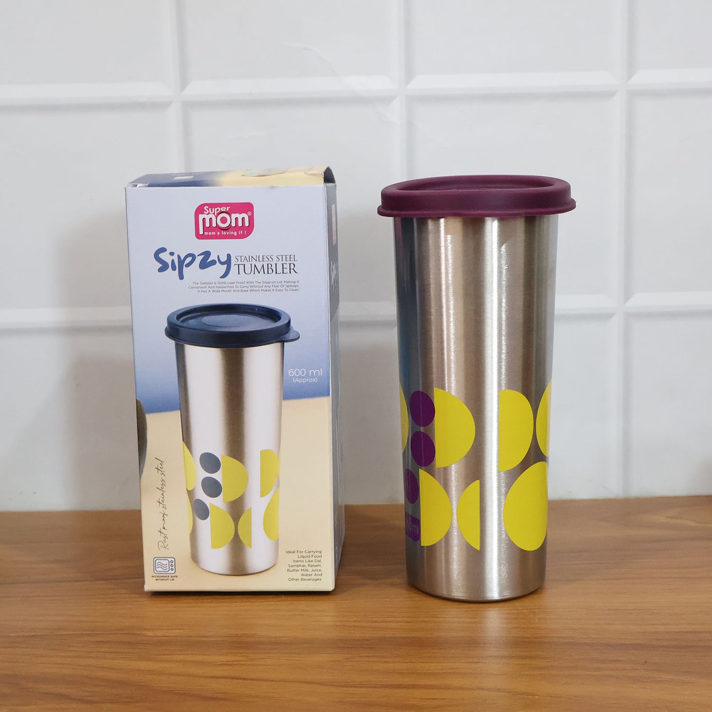 Happyprice 600 ML Stainless Steel Printed Travel Tumbler with Lid - 1 Pc - Happy Price - Image 7