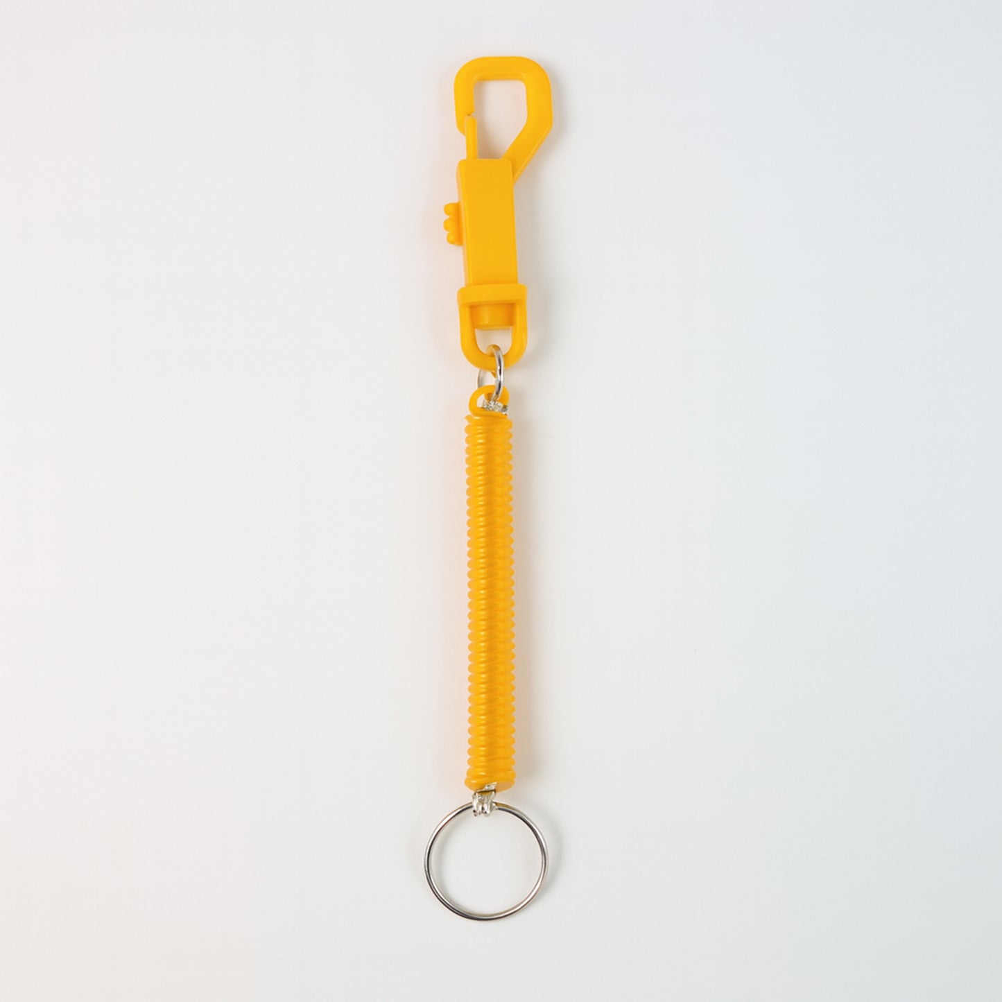 Coiled Retractable Keychain with Carabiner Clip - 1 Pc - Happy Price - Image 2