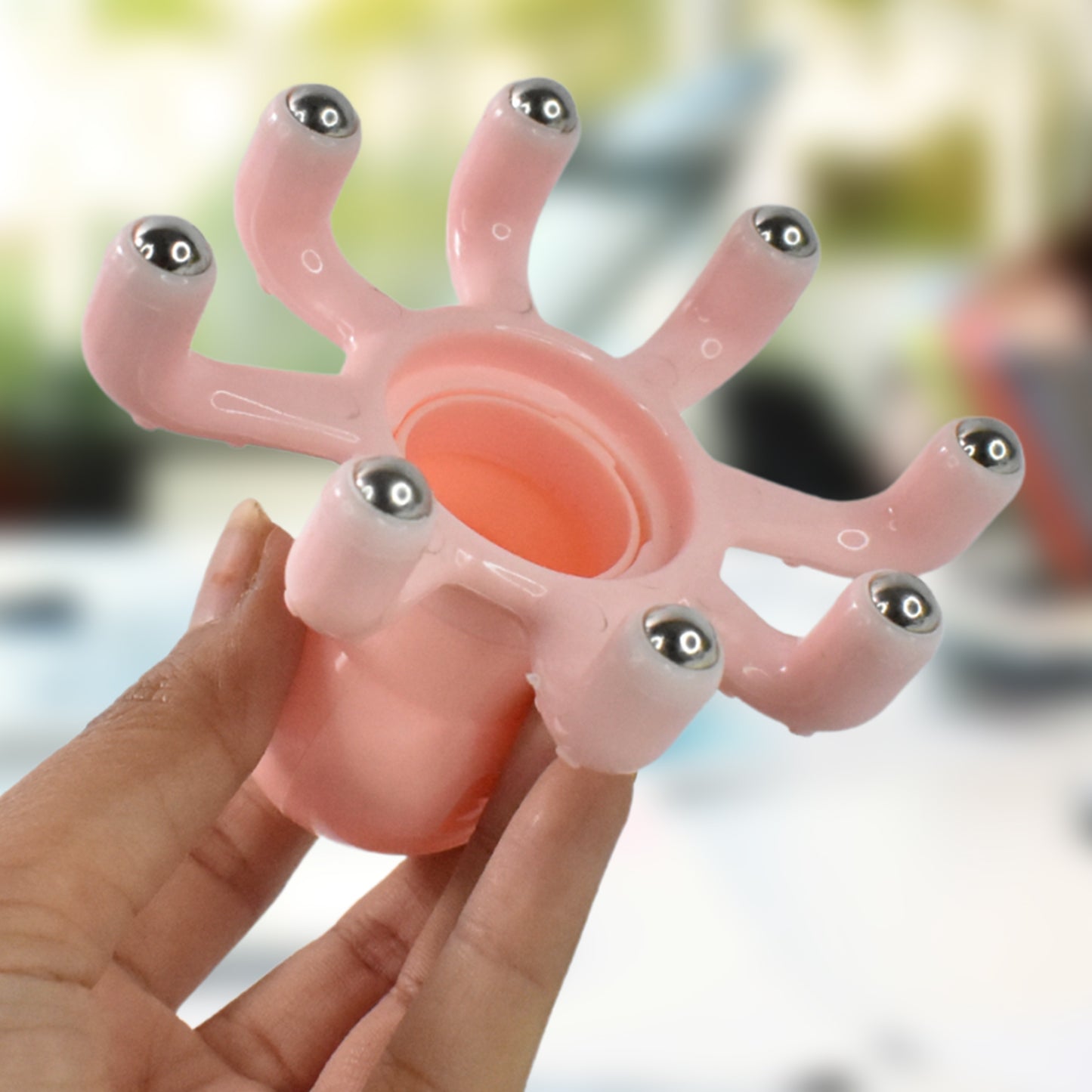 Scalp Relax Octopus Massager Octopus Claw Head Massager Long Lasting Ergonomic For Adults For Abdomen - Happy Price - Image 4