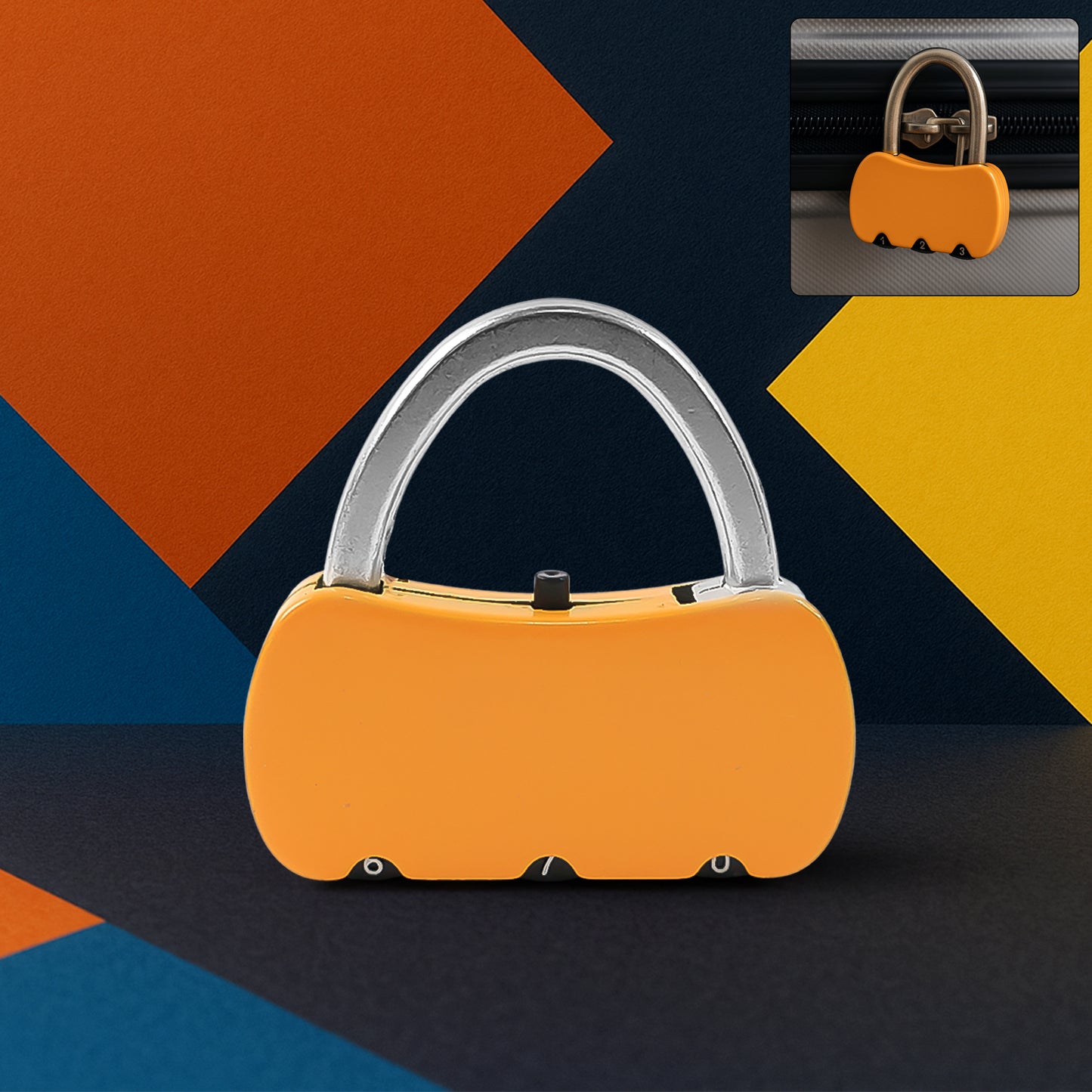 Portable Security 3-digit Combination Travel Lock (1 Pc) - Happy Price - Image 3