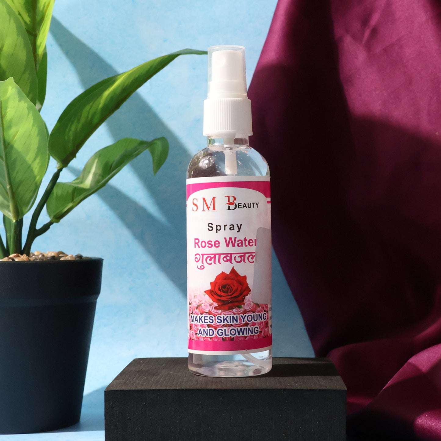 Natural Rose Water Facial Mist Spray - 100ml Hydrating Toner - Happy Price - Image 7