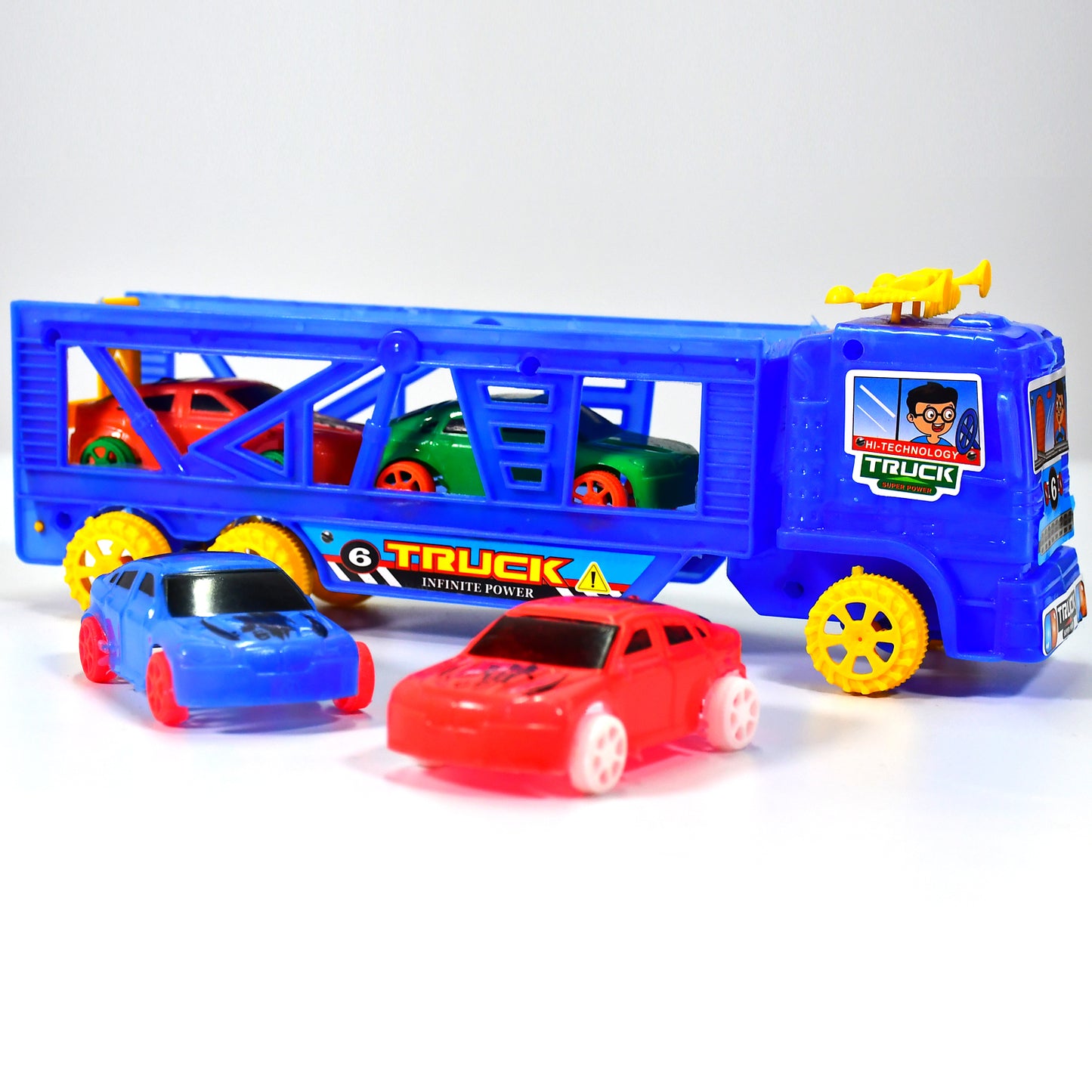 Toy Set Truck With 4 Mini Cars Toy Vehicles For Children - Happy Price - Image 7