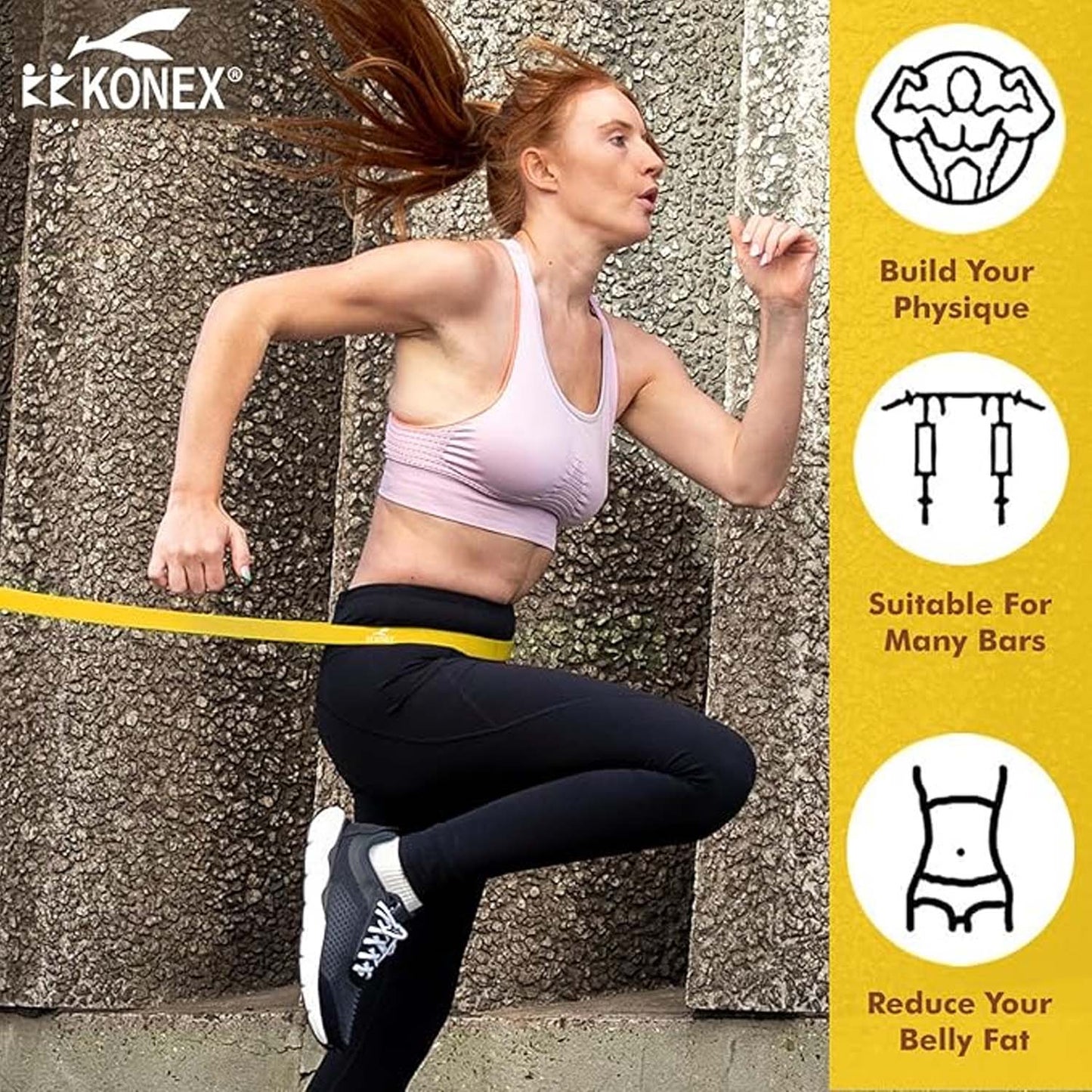 Set of 5 Resistance Loop Exercise Bands for Fitness & Strength Training (5 Pc) - Happy Price - Image 3
