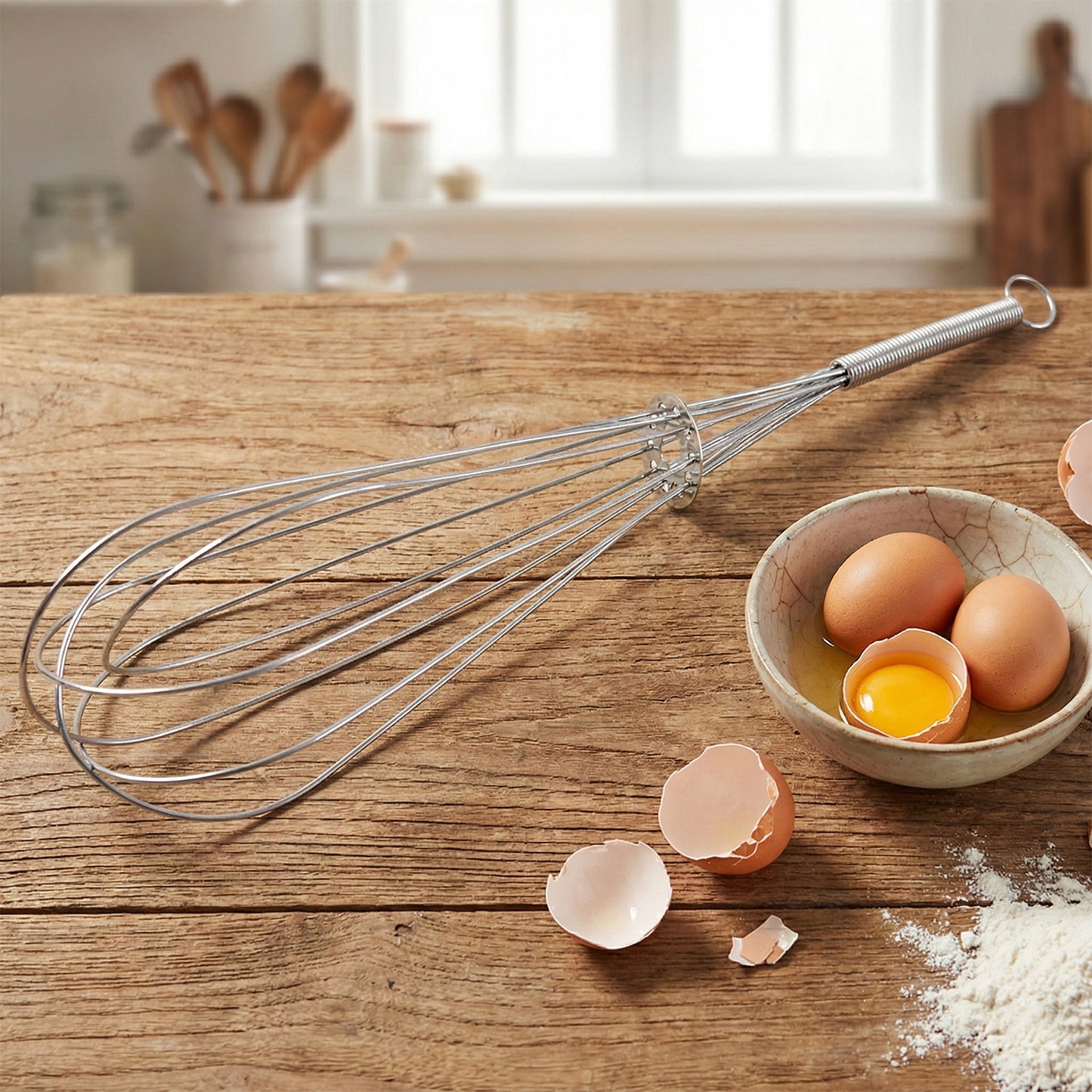 Stainless Steel Whisk and Pav Bhaji Masher Set - 2 Pc Kitchen Tool Combo - Happy Price - Image 6
