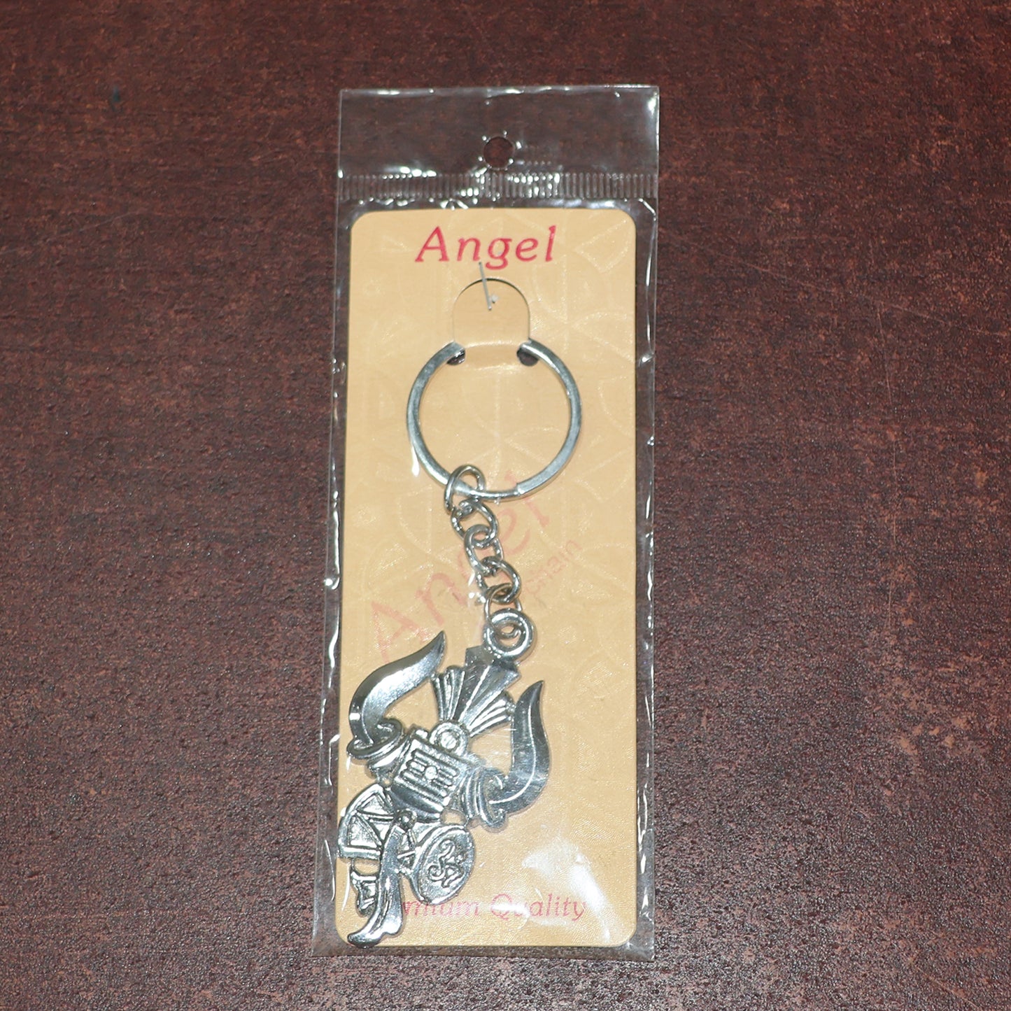 Trishul Damru Lord Shiva Symbol Silver Metal Keychain (1 Pc) - Happy Price - Image 3