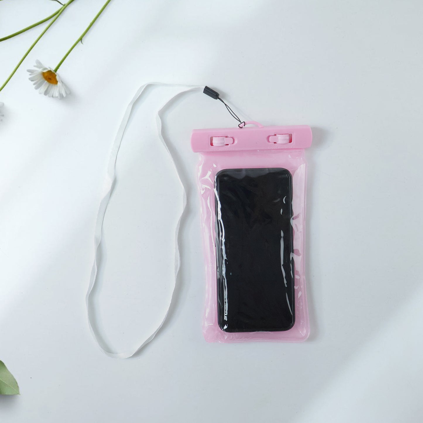 Pink Waterproof Phone Pouch Bag for All Mobile Phones (1 Pc) - Happy Price - Image 6