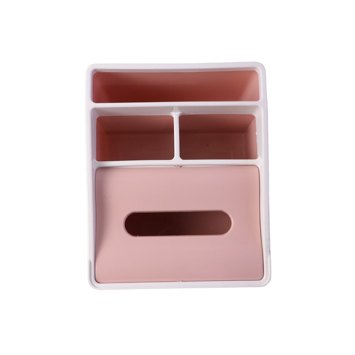 Plastic Compartment Organizer Box with Tissue Holder - 1 Pc - Happy Price - Image 4
