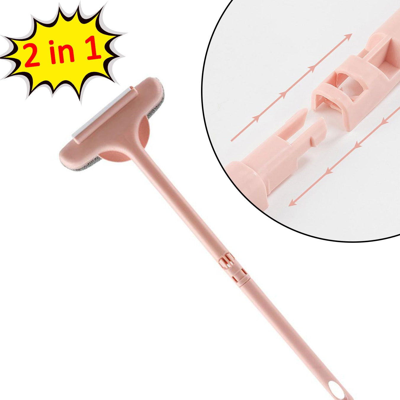 2-in-1 Window Screen Cleaning Brush & Wiper Tool - Happy Price - Image 1